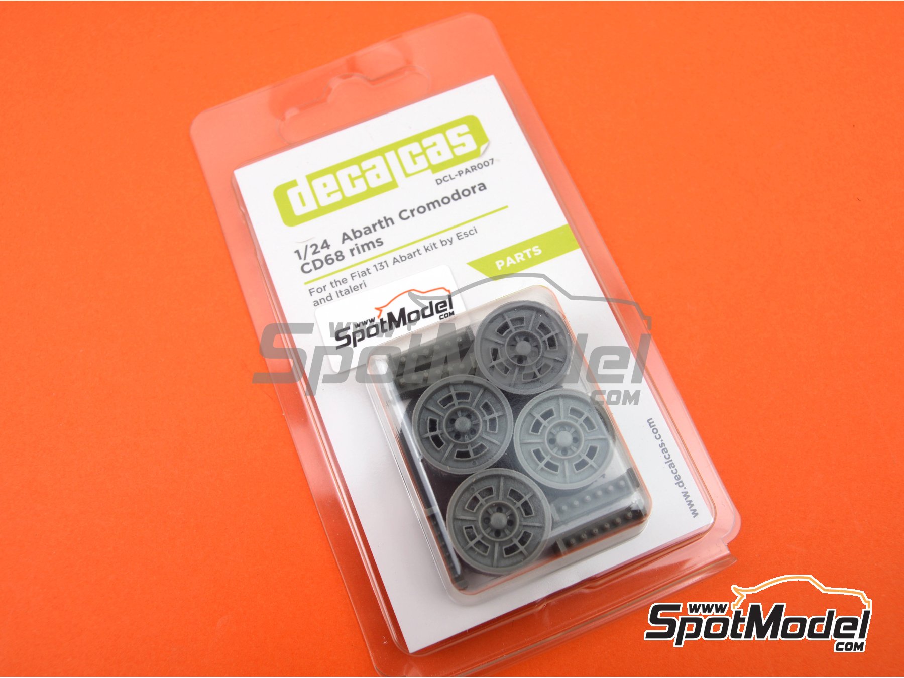Image 6: Abarth Cromodora CD68 | Rims in 1/24 scale manufactured by Decalcas (ref.&nbsp;DCL-PAR007)