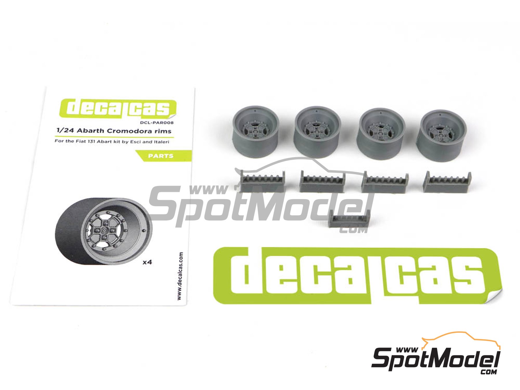 Image 1: Abarth Cromodora | Llantas en escala&nbsp;1/24 fabricado por Decalcas (ref.&nbsp;DCL-PAR008)