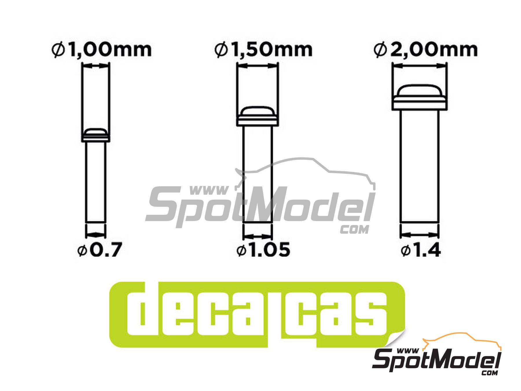 Image 2: Round warning indicator | Lights in 1/24 scale manufactured by Decalcas (ref.&nbsp;DCL-PAR010)