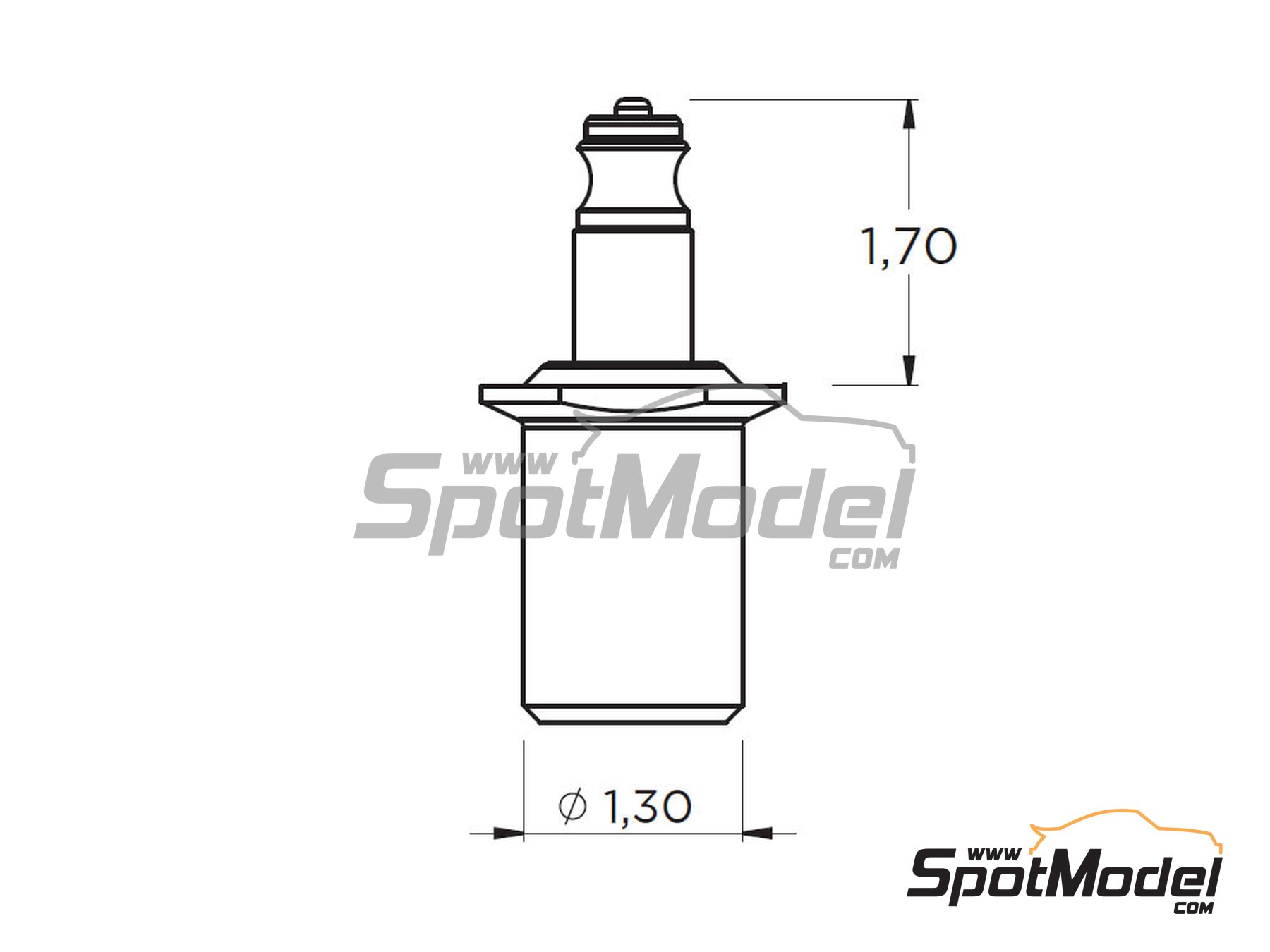 Image 2: Conector de aire comprimido | Detalle en escala&nbsp;1/24 fabricado por Decalcas (ref.&nbsp;DCL-PAR011)