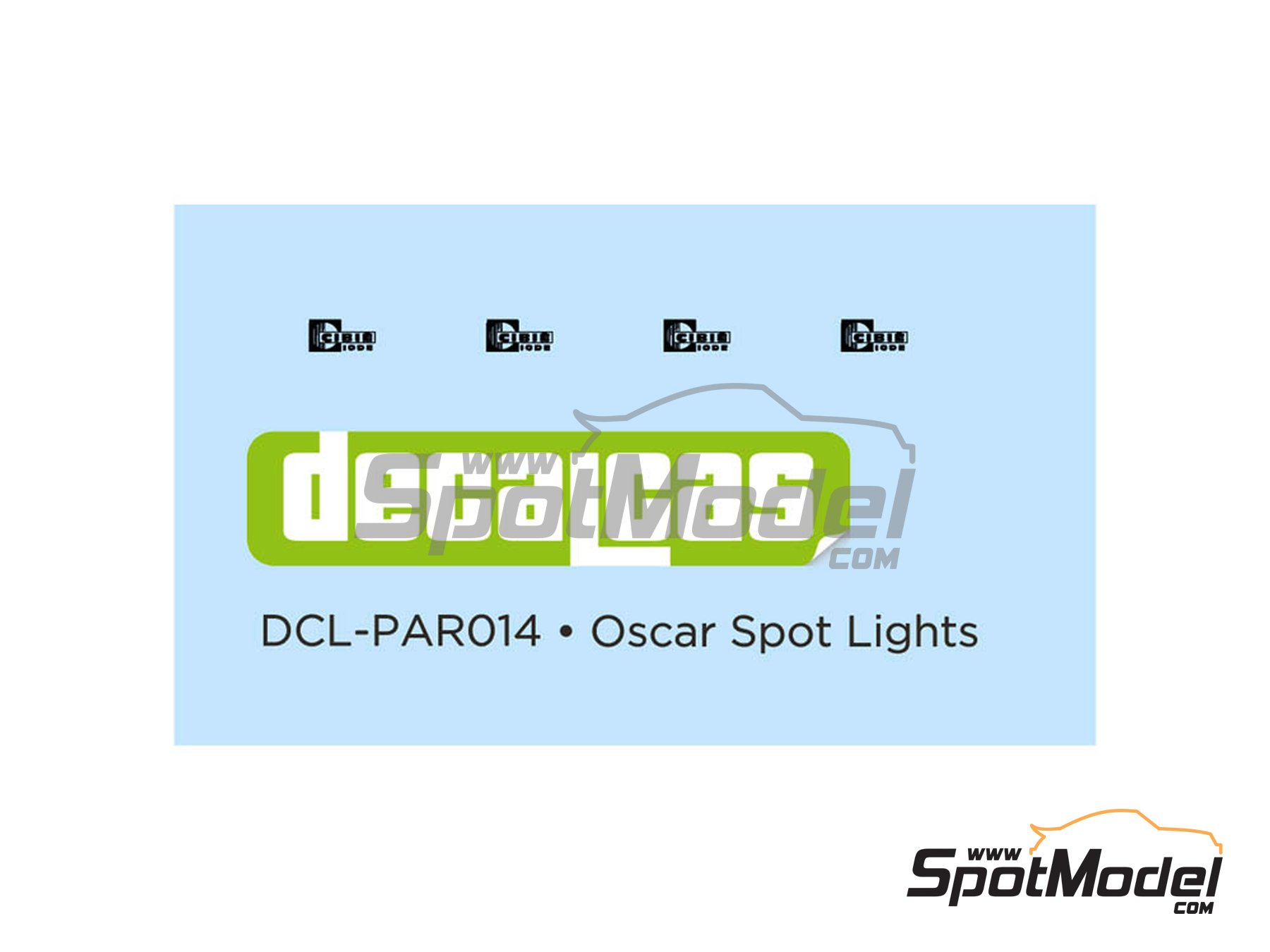 Image 3: Oscar Spot Lights | Lights in 1/24 scale manufactured by Decalcas (ref. DCL-PAR014)