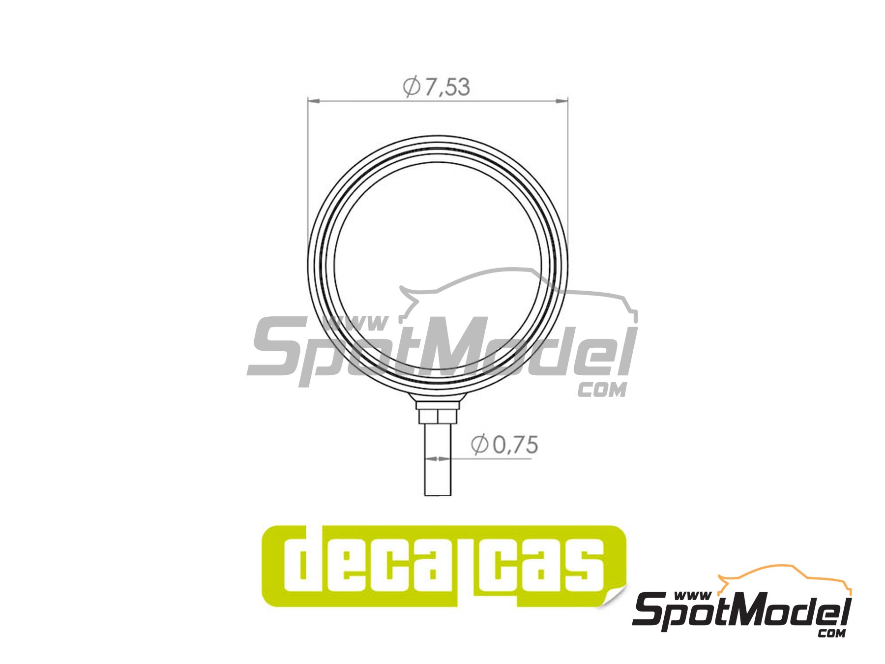 Image 4: Oscar Spot Lights | Lights in 1/24 scale manufactured by Decalcas (ref. DCL-PAR014)