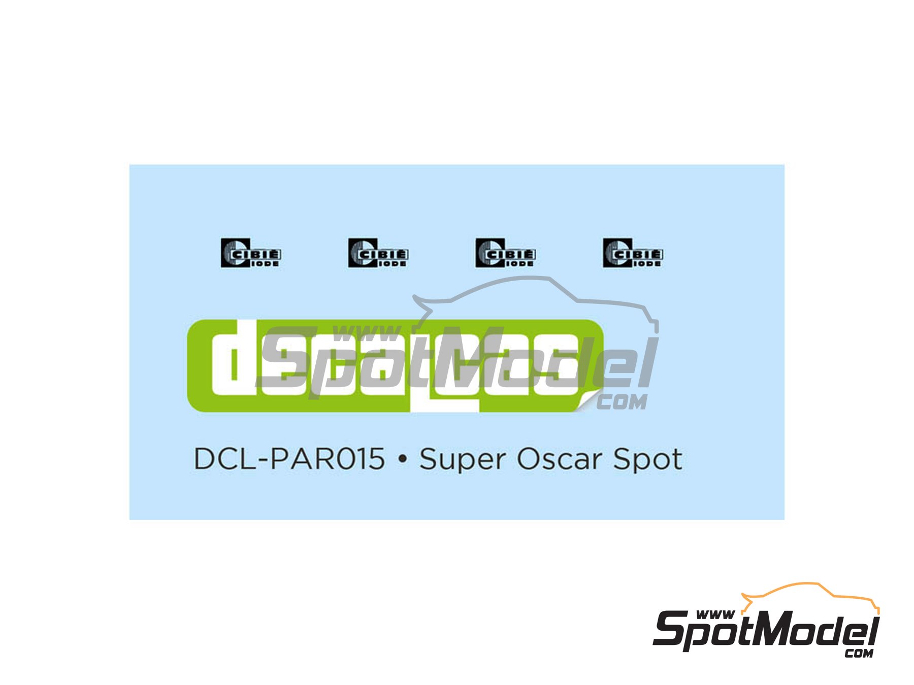 Image 3: Super Oscar Spot Lights | Lights in 1/24 scale manufactured by Decalcas (ref. DCL-PAR015)