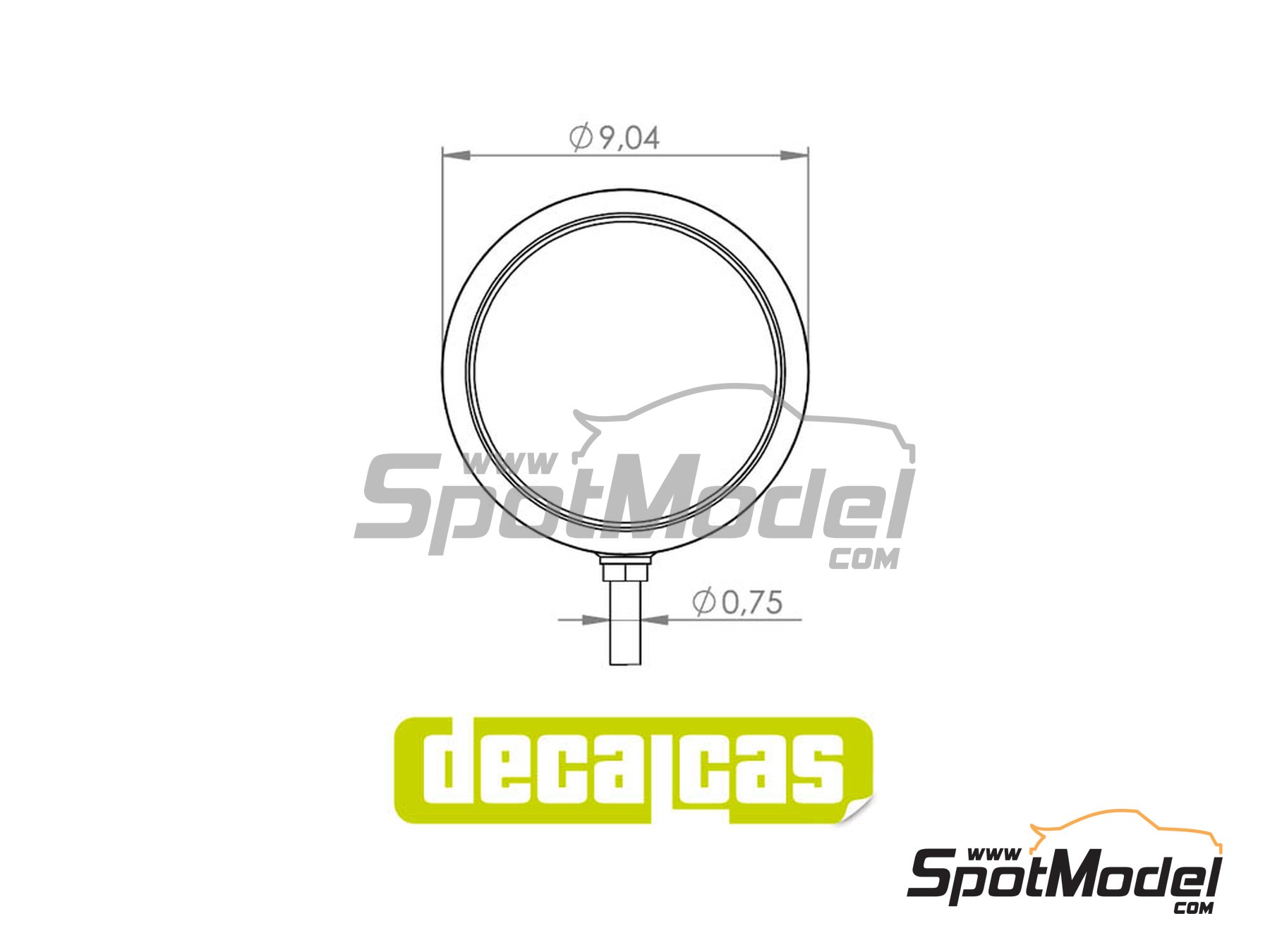 Image 4: Super Oscar Spot Lights | Lights in 1/24 scale manufactured by Decalcas (ref. DCL-PAR015)