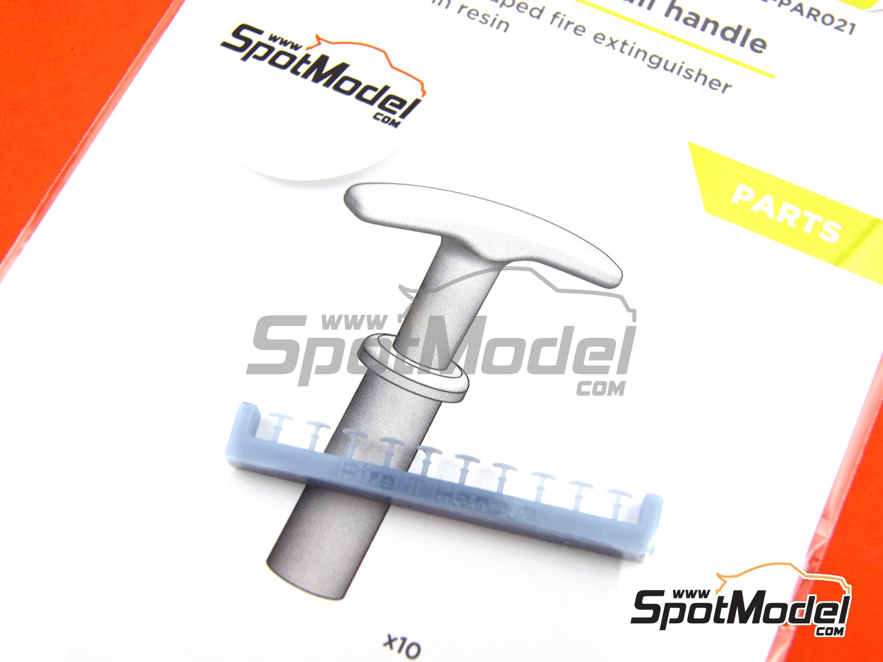 Image 9: Fire Cable T Handle | Detail in 1/24 scale manufactured by Decalcas (ref. DCL-PAR021)