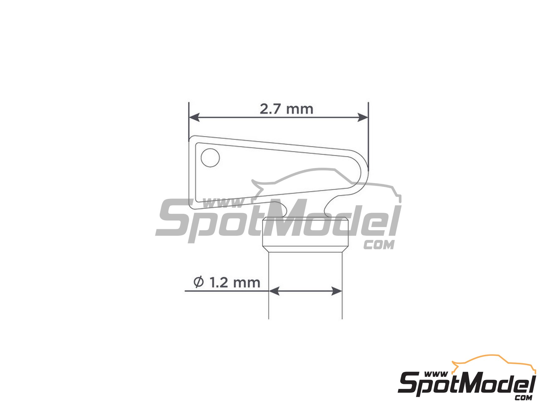 Image 4: Llave de corte eléctrico de batería | Detalle en escala 1/24 fabricado por Decalcas (ref. DCL-PAR027)