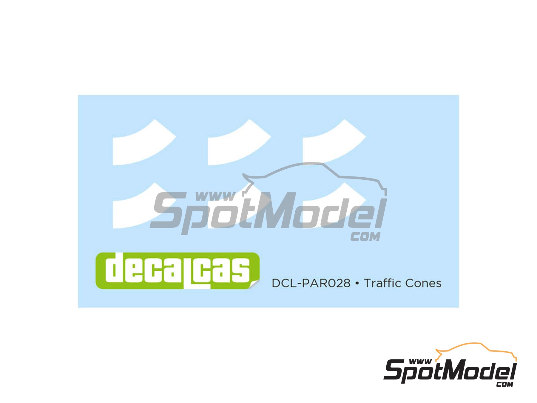 Image 3: Traffic cones | Detail in 1/24 scale manufactured by Decalcas (ref.&nbsp;DCL-PAR028)