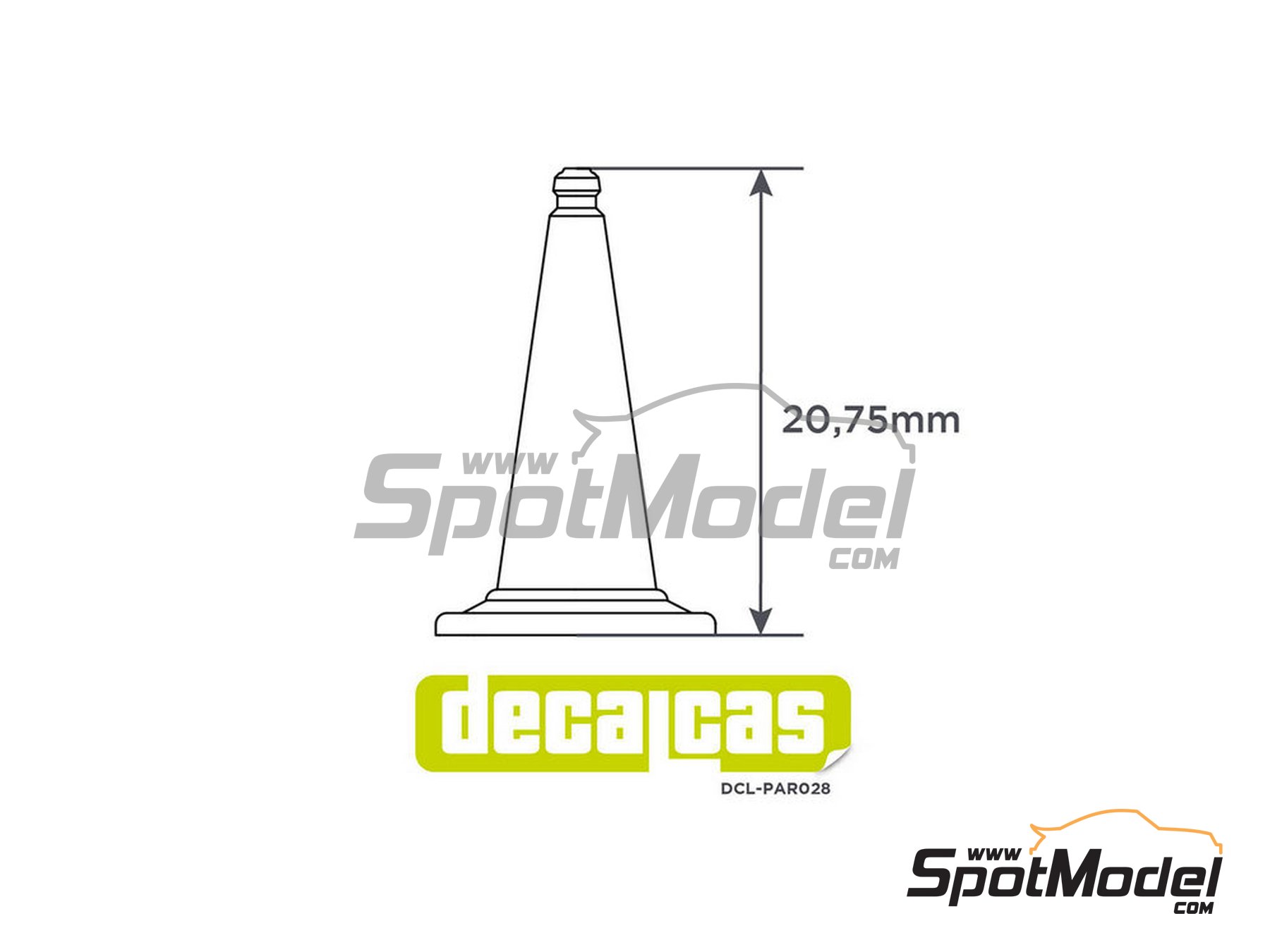 Image 4: Traffic cones | Detail in 1/24 scale manufactured by Decalcas (ref.&nbsp;DCL-PAR028)