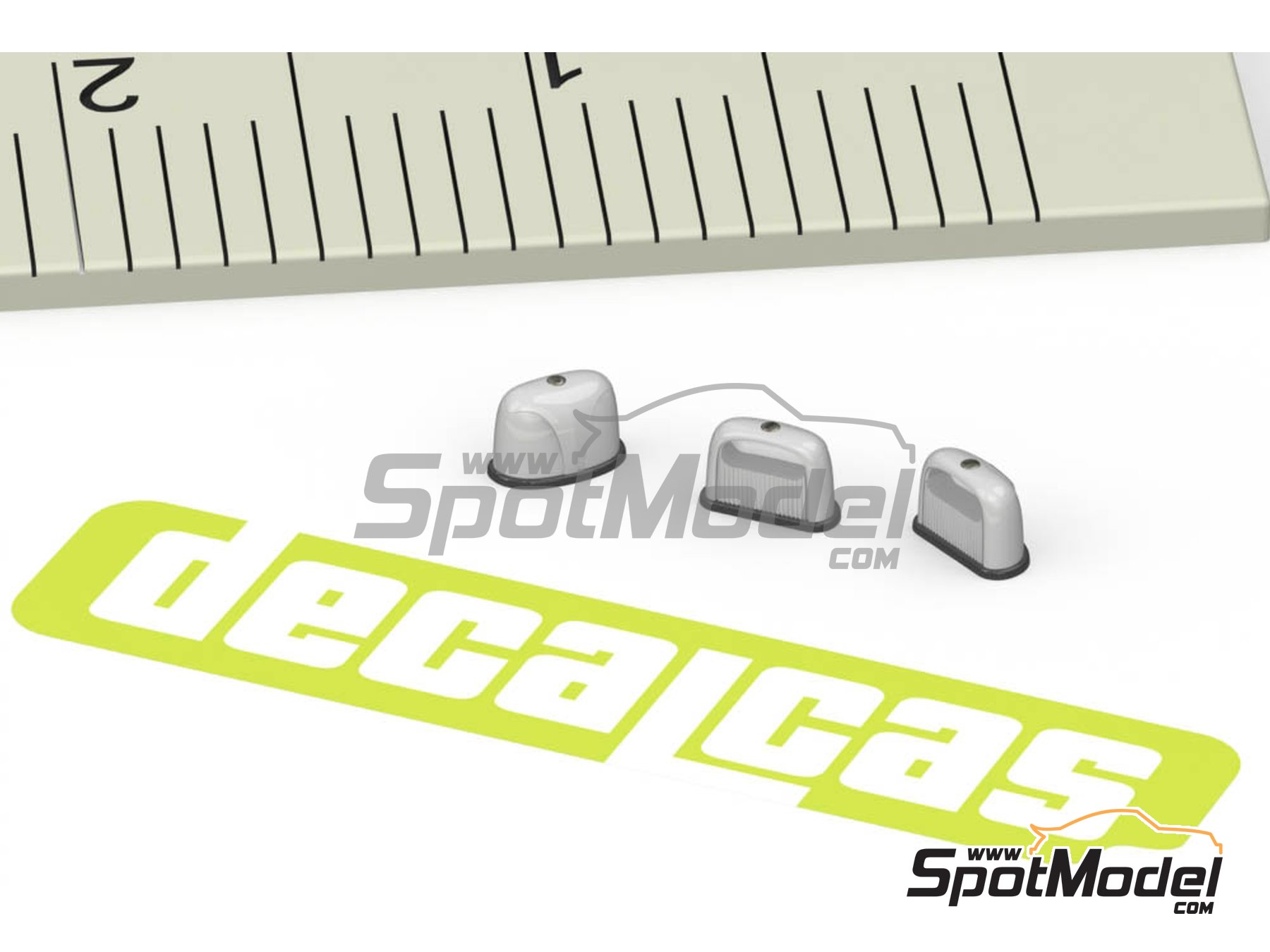 Image 1: Hella plate lights | Lights in 1/24 scale manufactured by Decalcas (ref.&nbsp;DCL-PAR032)
