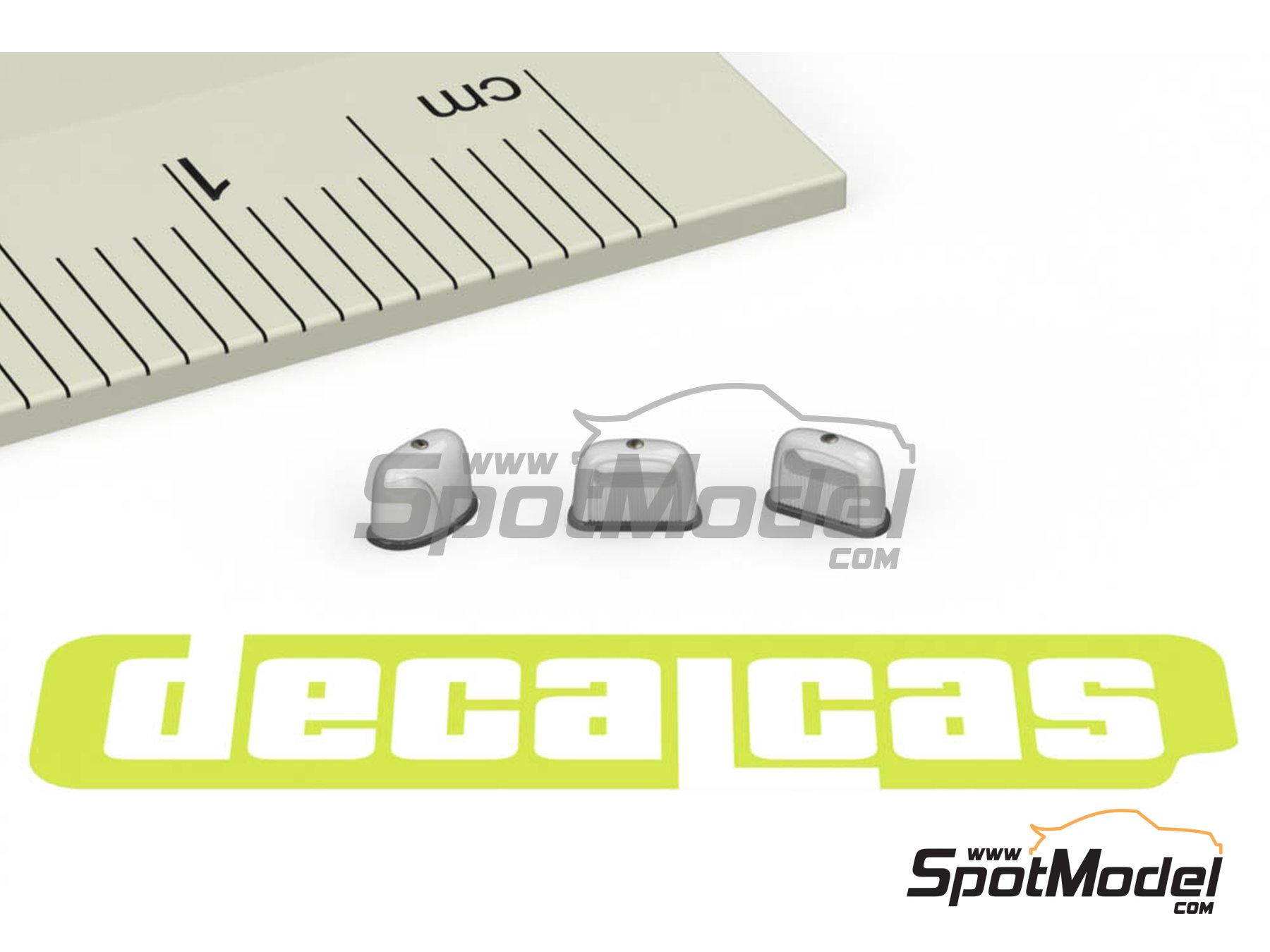 Image 2: Hella plate lights | Lights in 1/24 scale manufactured by Decalcas (ref.&nbsp;DCL-PAR032)
