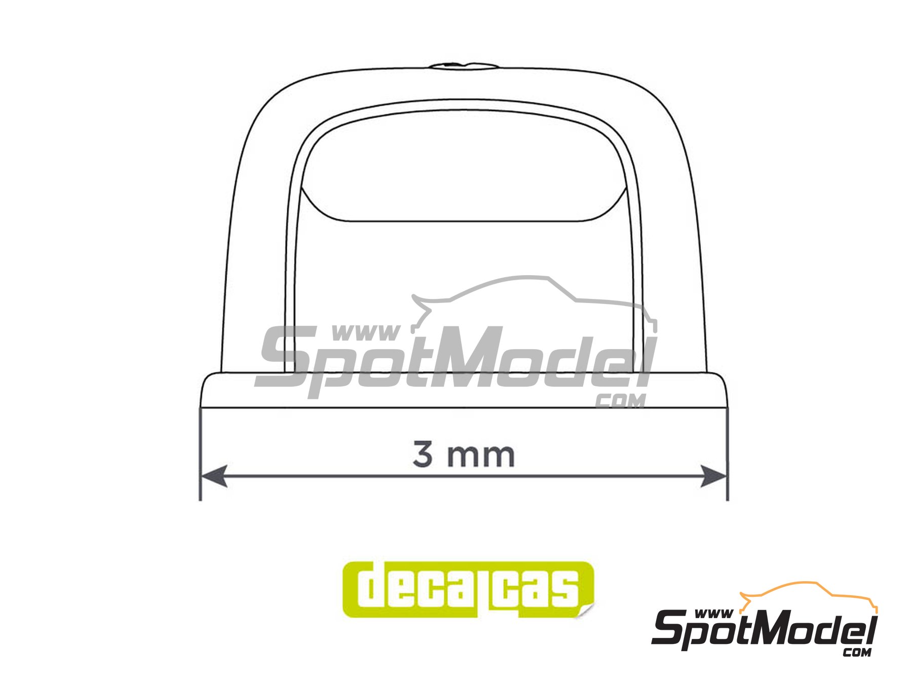 Image 5: Hella plate lights | Lights in 1/24 scale manufactured by Decalcas (ref.&nbsp;DCL-PAR032)
