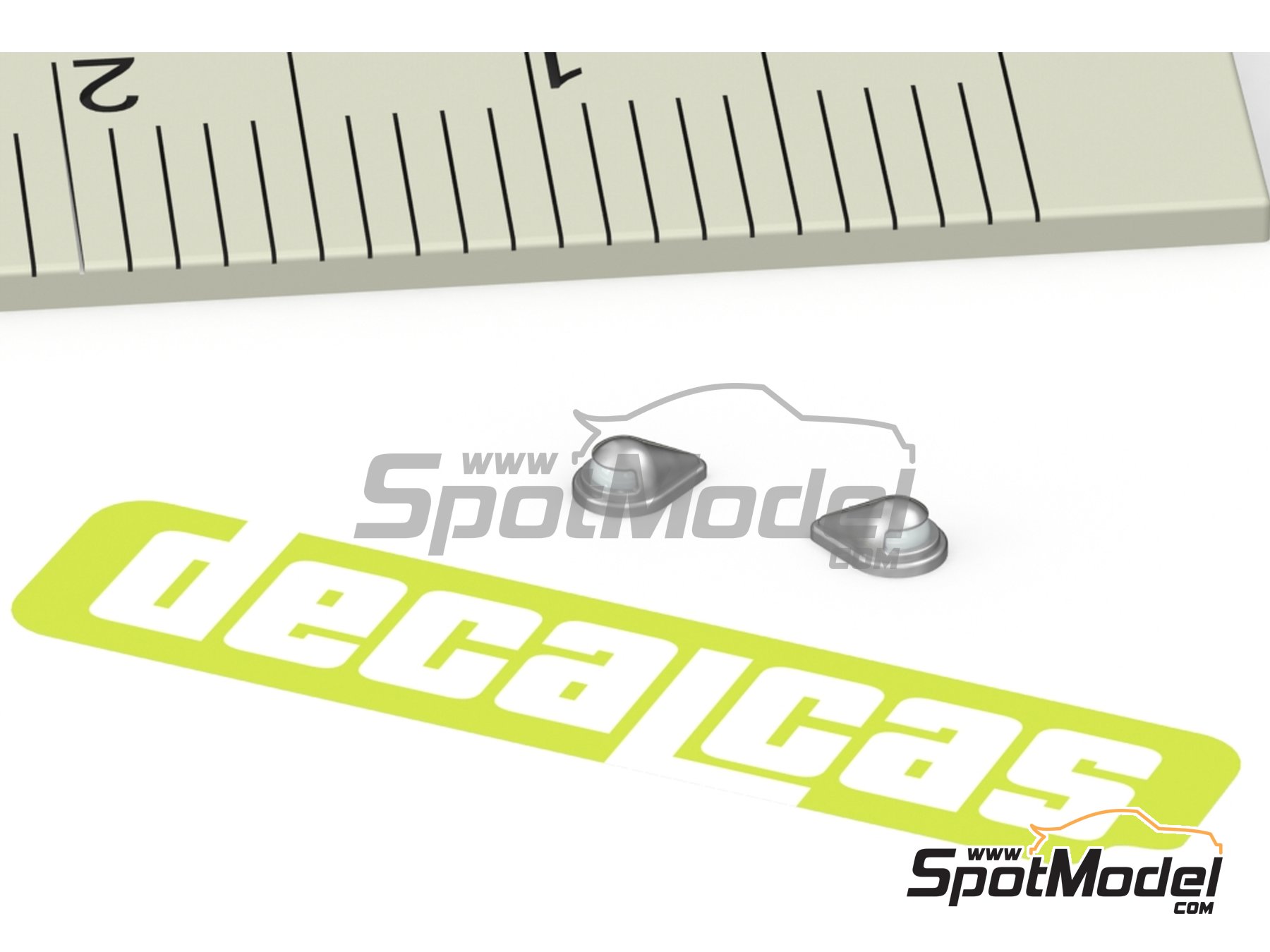 Image 1: Fomoco plate lights | Lights in 1/24 scale manufactured by Decalcas (ref.&nbsp;DCL-PAR034)