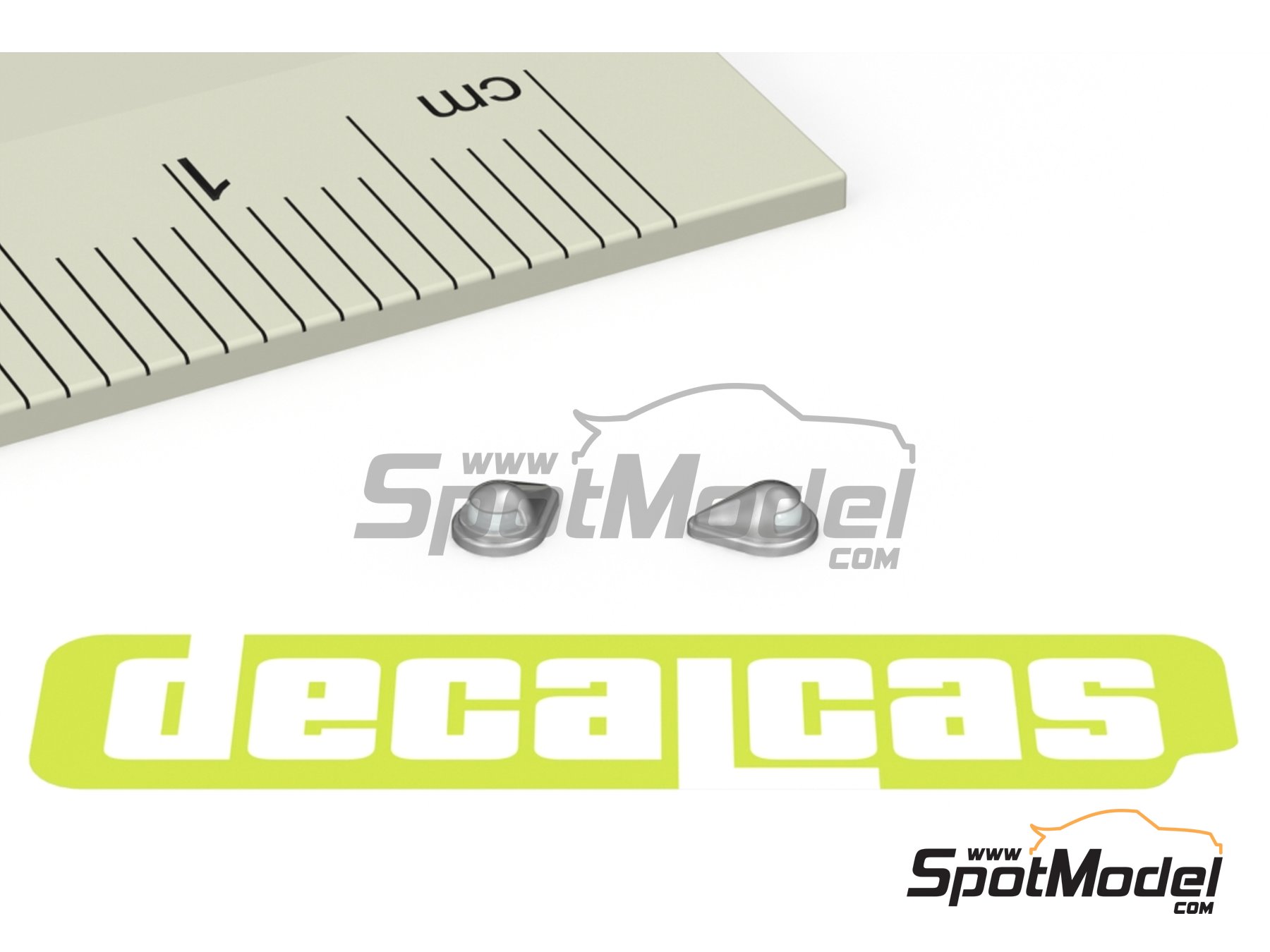 Image 2: Fomoco plate lights | Lights in 1/24 scale manufactured by Decalcas (ref.&nbsp;DCL-PAR034)