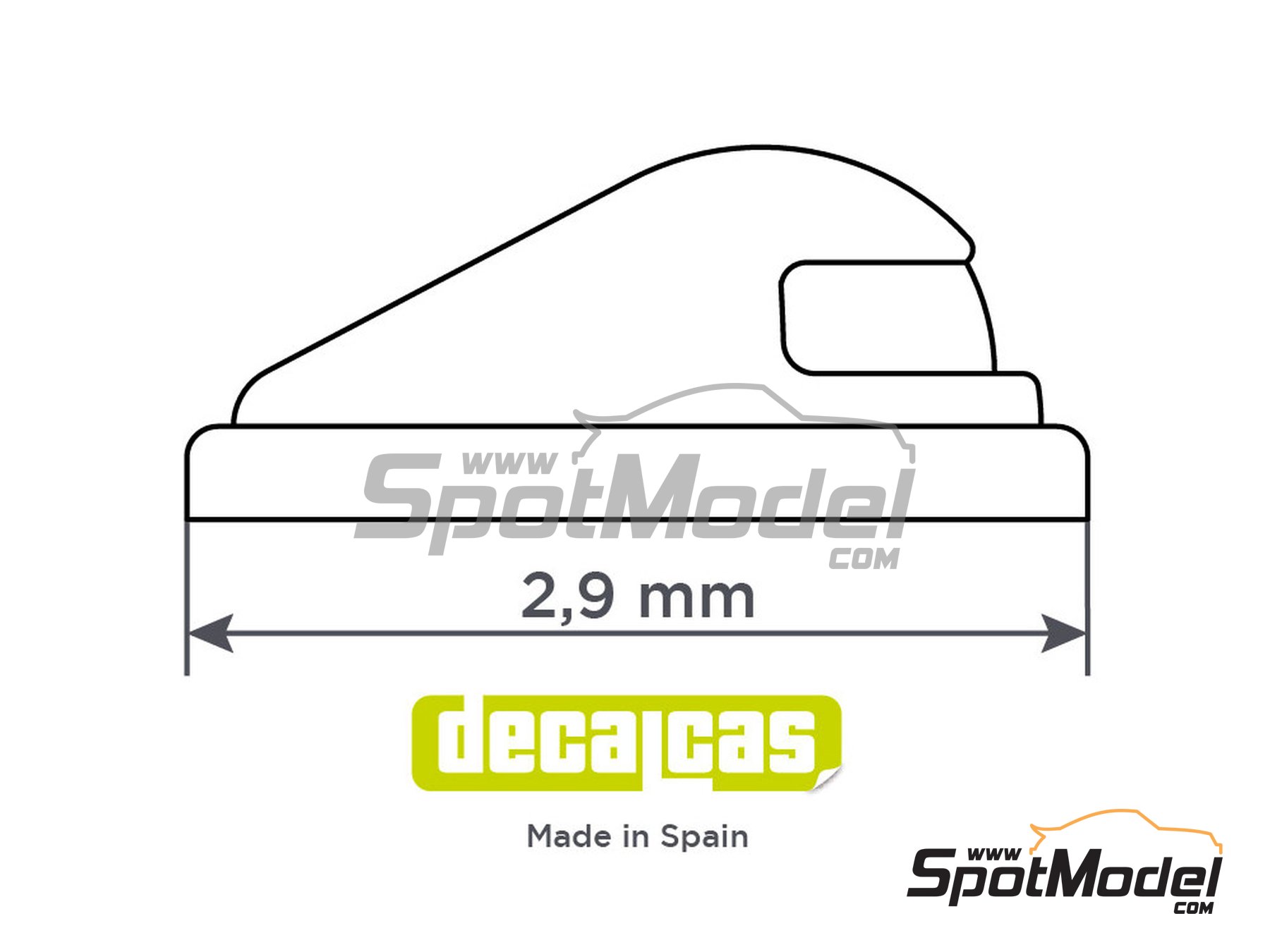Image 5: Fomoco plate lights | Lights in 1/24 scale manufactured by Decalcas (ref.&nbsp;DCL-PAR034)