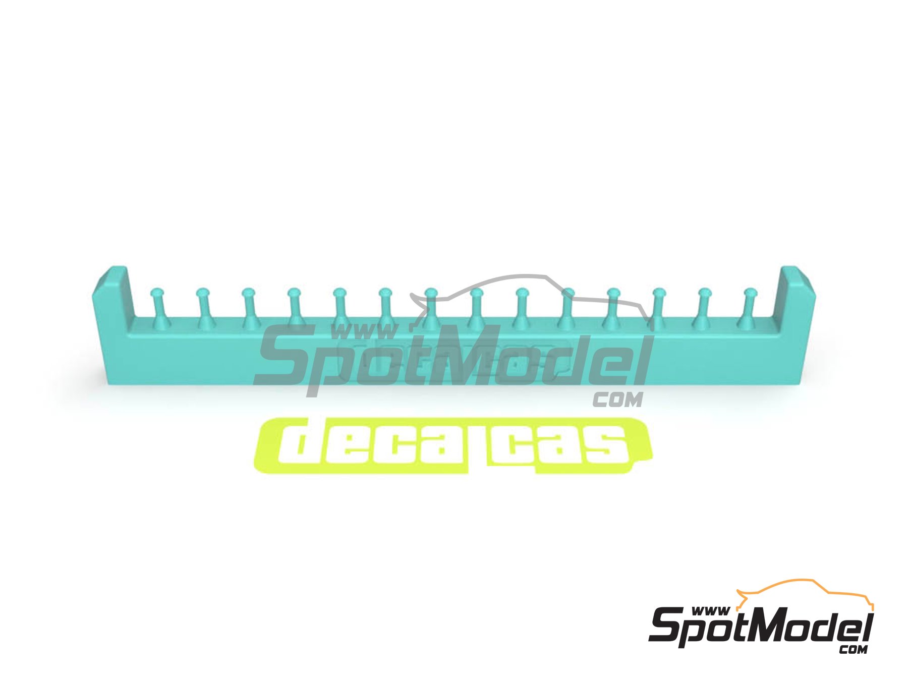 Image 2: Push button type 02 | Detail in 1/24 scale manufactured by Decalcas (ref.&nbsp;DCL-PAR043)