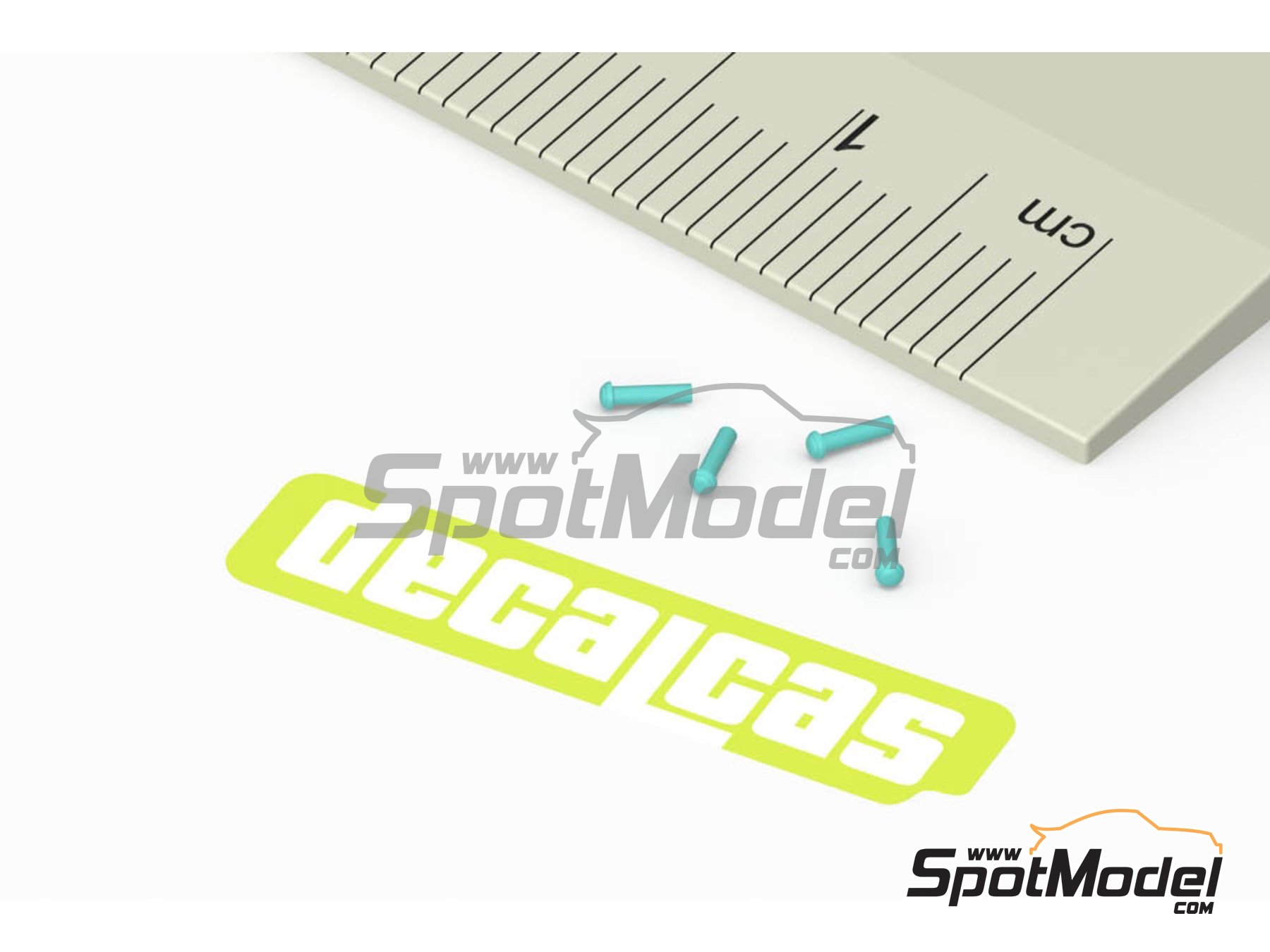 Image 5: Push button type 02 | Detail in 1/24 scale manufactured by Decalcas (ref.&nbsp;DCL-PAR043)