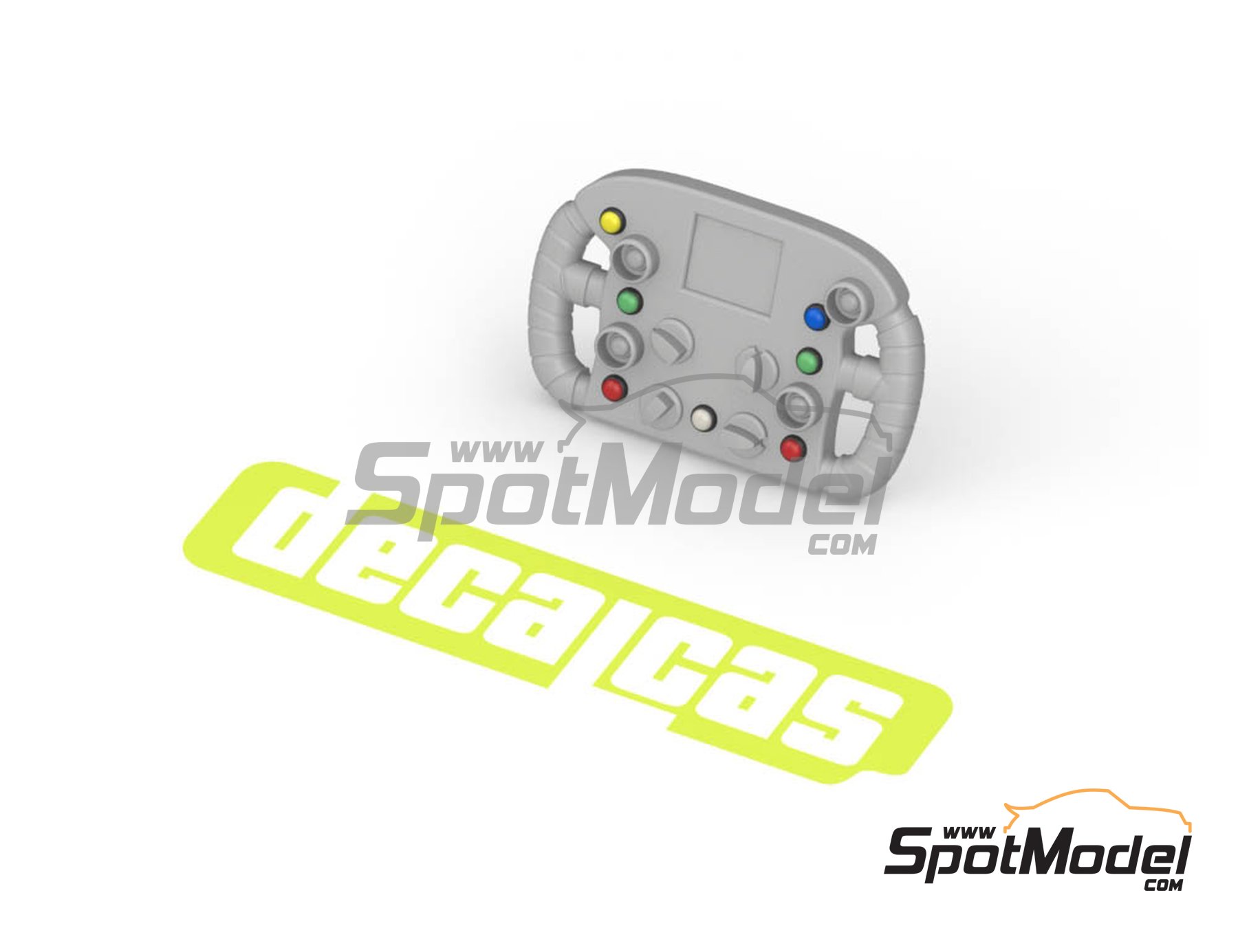 Image 7: Push button type 02 | Detail in 1/24 scale manufactured by Decalcas (ref.&nbsp;DCL-PAR043)