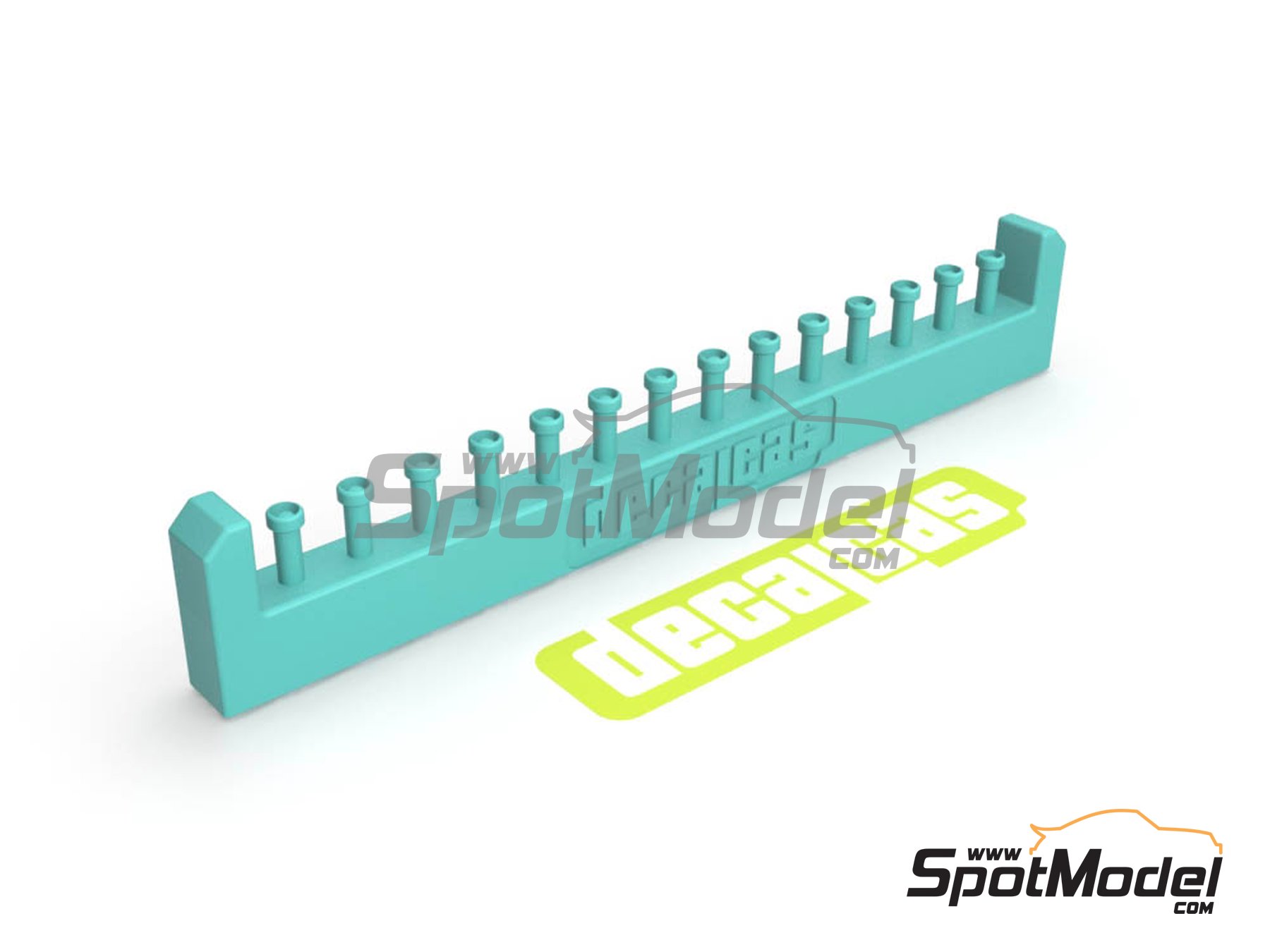 Image 1: Push button type 03 | Detail in 1/24 scale manufactured by Decalcas (ref.&nbsp;DCL-PAR044)