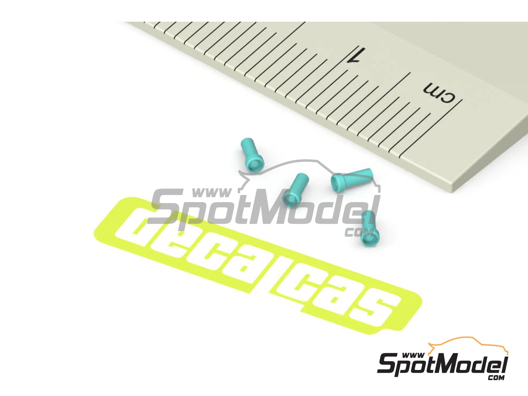 Image 5: Push button type 03 | Detail in 1/24 scale manufactured by Decalcas (ref.&nbsp;DCL-PAR044)