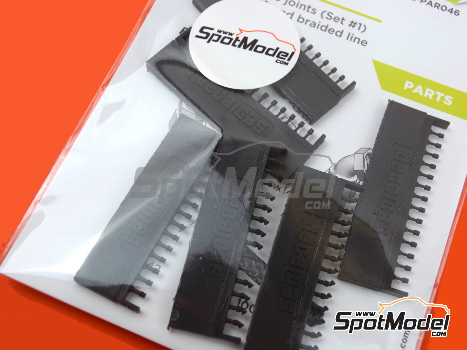 Image 19: 1.2mm Hose joints set 1 | Hose joints in 1/20 scale manufactured by Decalcas (ref. DCL-PAR046, also 4545782076783)