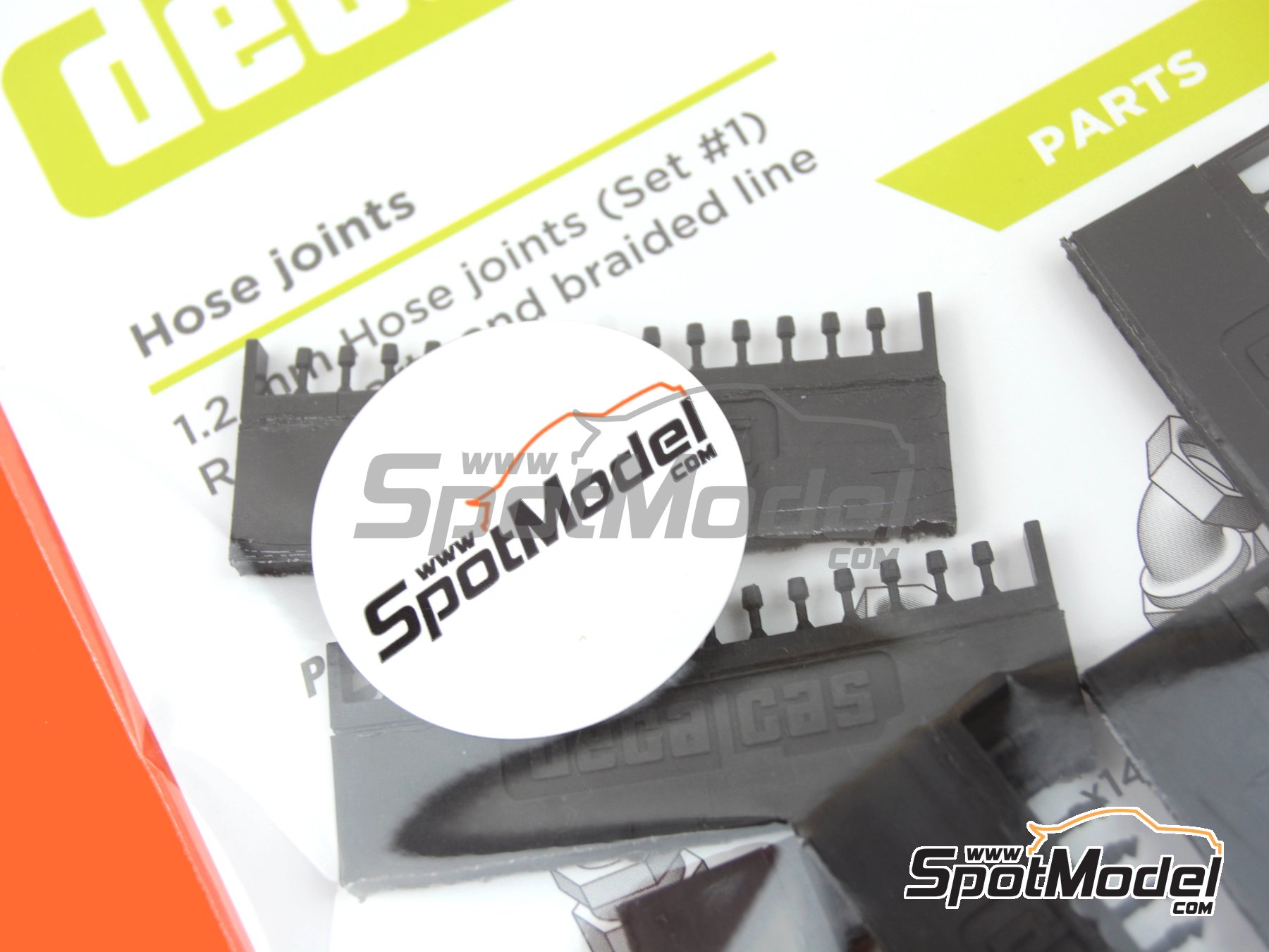 Image 20: 1.2mm Hose joints set 1 | Hose joints in 1/20 scale manufactured by Decalcas (ref. DCL-PAR046, also 4545782076783)