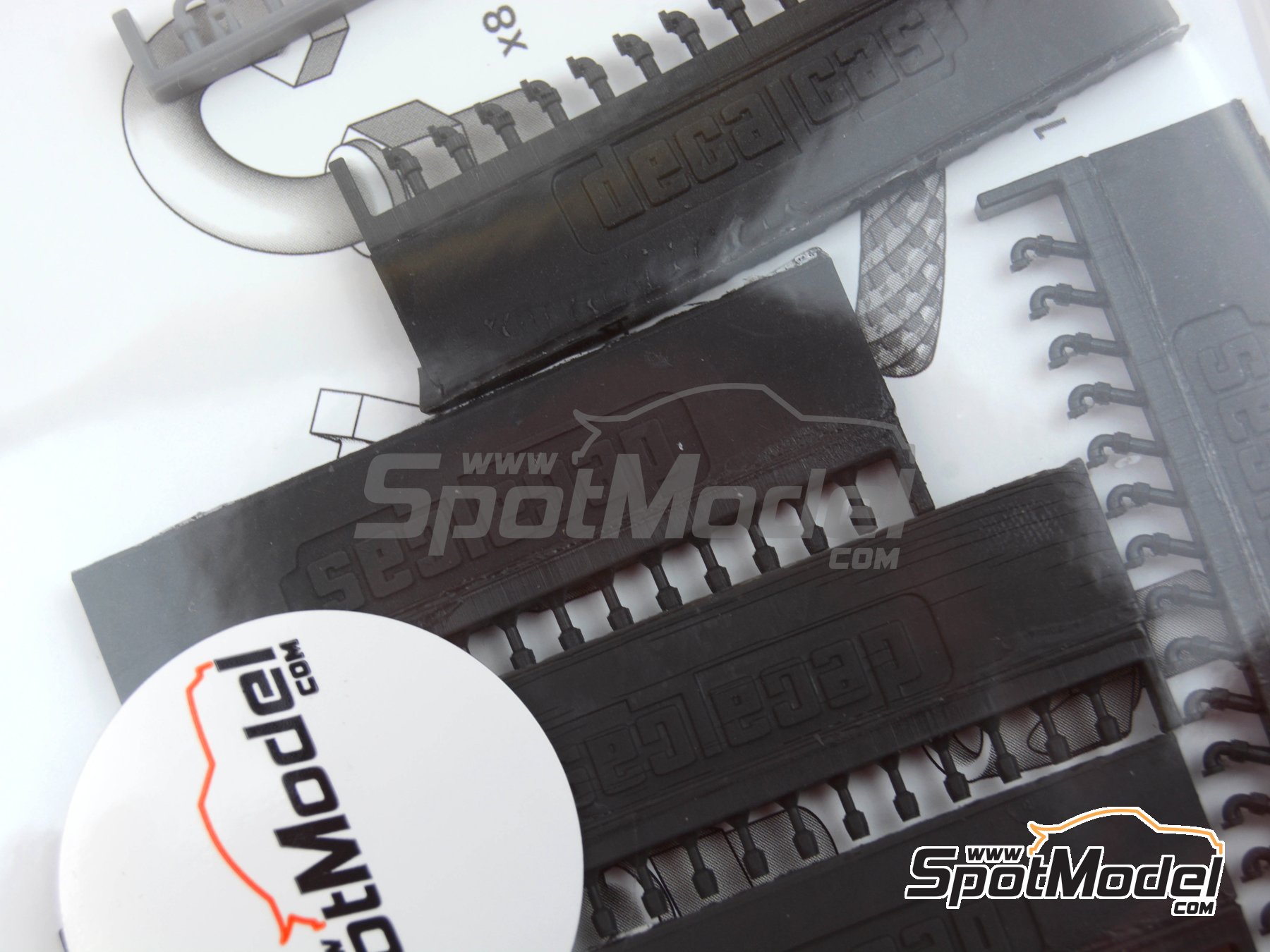 Image 20: 1.2mm Hose joints set 2 | Hose joints in 1/20 scale manufactured by Decalcas (ref.&nbsp;DCL-PAR047, also 4545782076844)