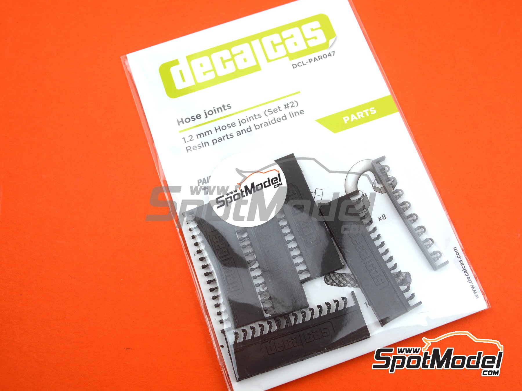 Image 26: 1.2mm Hose joints set 2 | Hose joints in 1/20 scale manufactured by Decalcas (ref.&nbsp;DCL-PAR047, also 4545782076844)