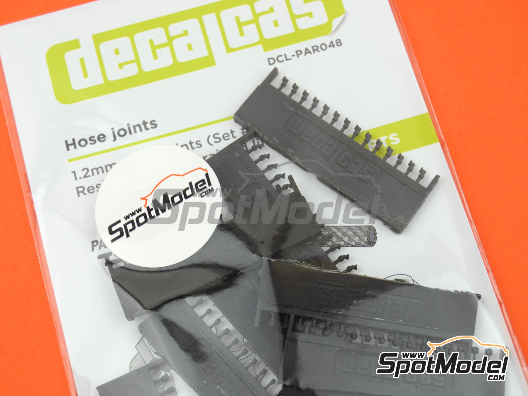 Image 36: 1.2mm Hose joints set 3 | Hose joints in 1/20 scale manufactured by Decalcas (ref. DCL-PAR048, also 4545782078602)