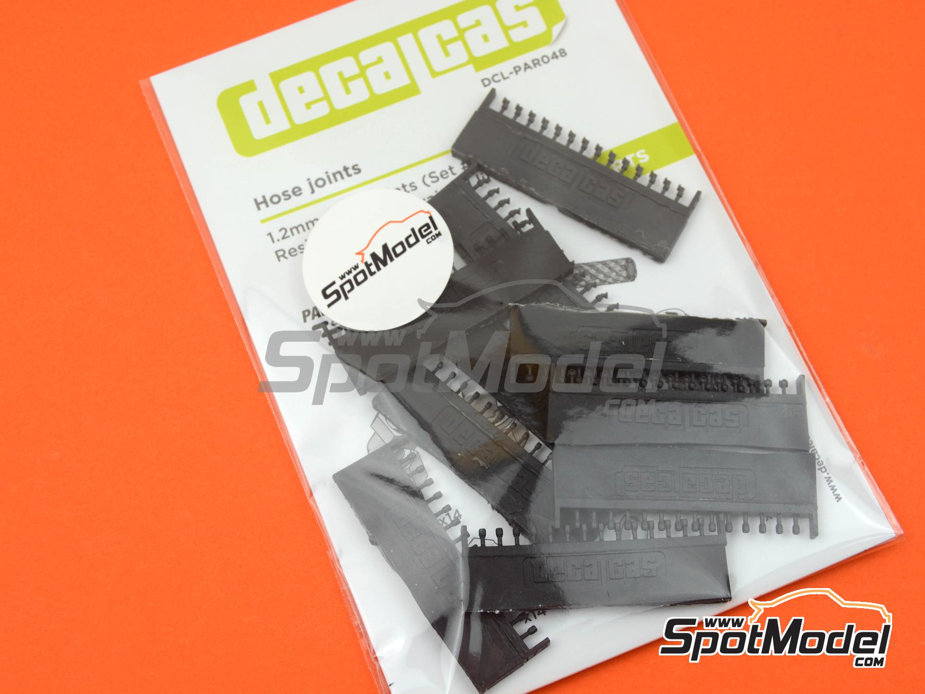 Image 38: 1.2mm Hose joints set 3 | Hose joints in 1/20 scale manufactured by Decalcas (ref. DCL-PAR048, also 4545782078602)