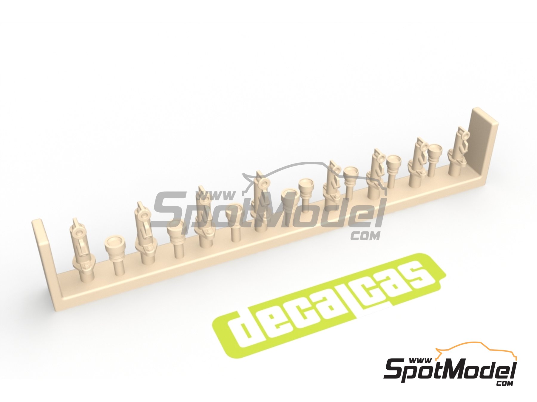 Image 8: Cilindro maestro y dep&oacute;sito de liquido del sistema frenos | Detalle en escala&nbsp;1/24 fabricado por Decalcas (ref.&nbsp;DCL-PAR049)