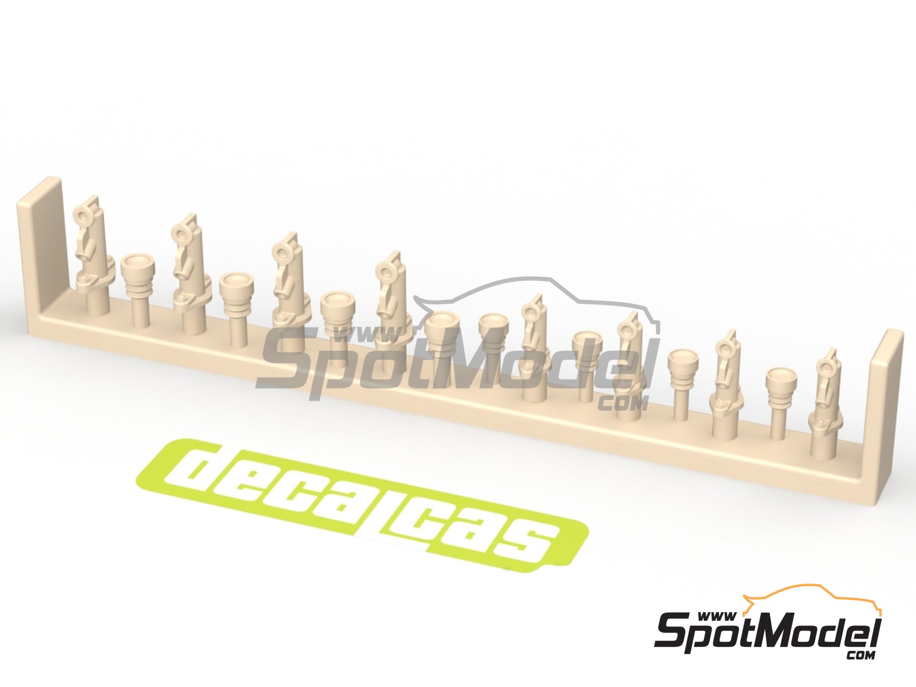 Image 10: Cilindro maestro y dep&oacute;sito de liquido del sistema frenos | Detalle en escala&nbsp;1/24 fabricado por Decalcas (ref.&nbsp;DCL-PAR049)