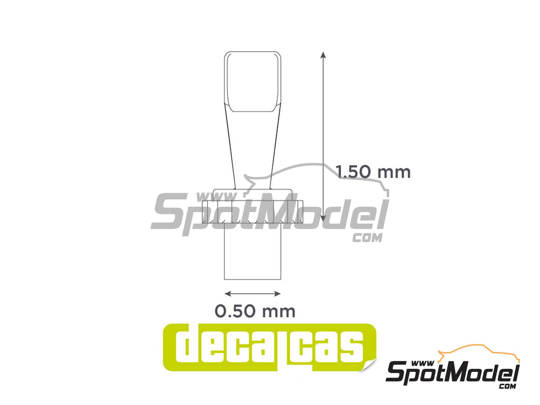 Image 6: Flat toggle switches - Type 1 | Detail in 1/20 scale manufactured by Decalcas (ref.&nbsp;DCL-PAR056)