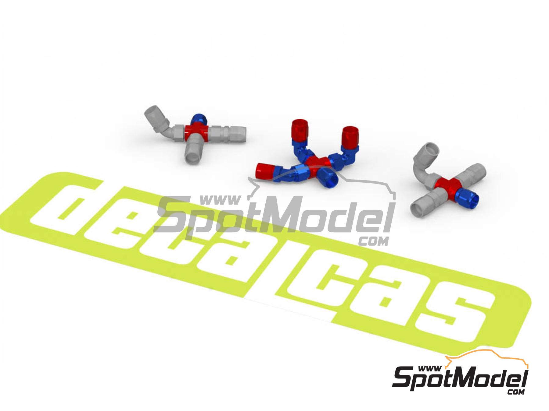 Image 19: 0.8mm Hose joints set 3 | Hose joints in 1/24 scale manufactured by Decalcas (ref. DCL-PAR061)