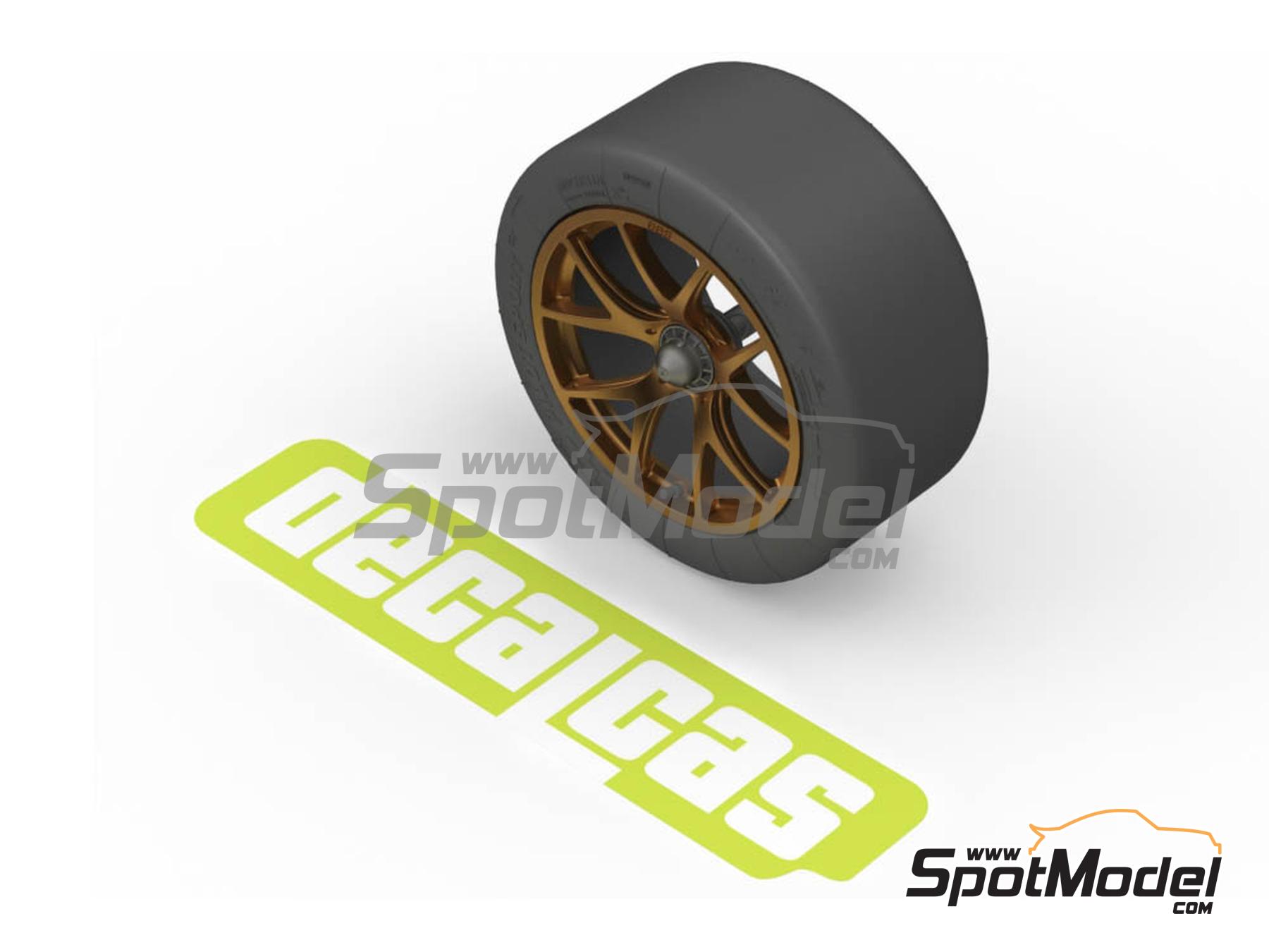 Image 1: BMW M8 GTE - BBS rim + Michelin tyres | Rims and tyres set in 1/24 scale manufactured by Decalcas (ref.&nbsp;DCL-PAR062)