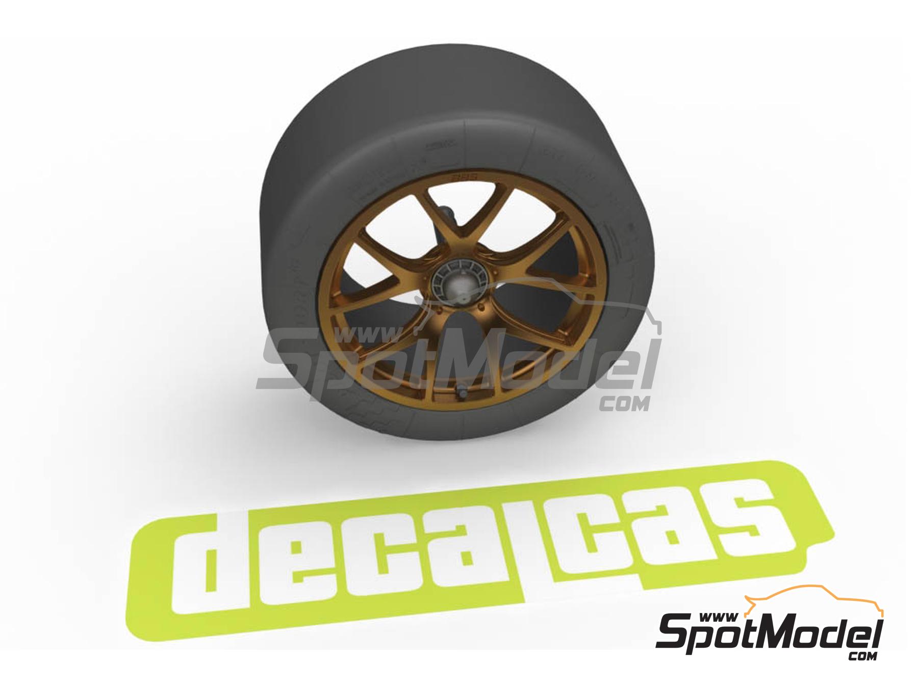 Image 2: BMW M8 GTE - BBS rim + Michelin tyres | Rims and tyres set in 1/24 scale manufactured by Decalcas (ref.&nbsp;DCL-PAR062)