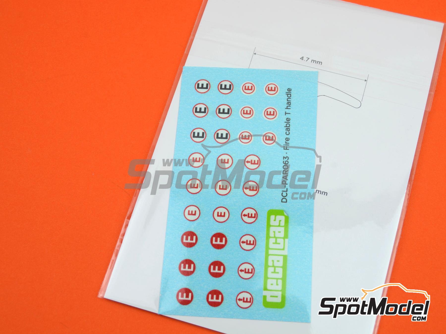 Image 9: Fire Cable T Handle | Detail in 1/12 scale manufactured by Decalcas (ref.&nbsp;DCL-PAR063)