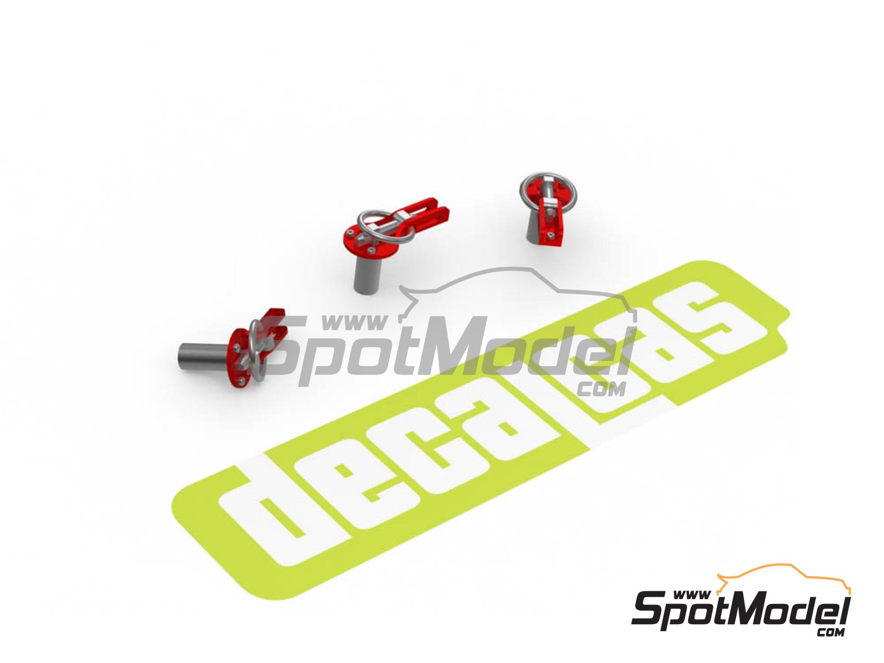 Image 3: Cierre de capot tipo 2 | Cierres de capot en escala 1/24 fabricado por Decalcas (ref. DCL-PAR064)