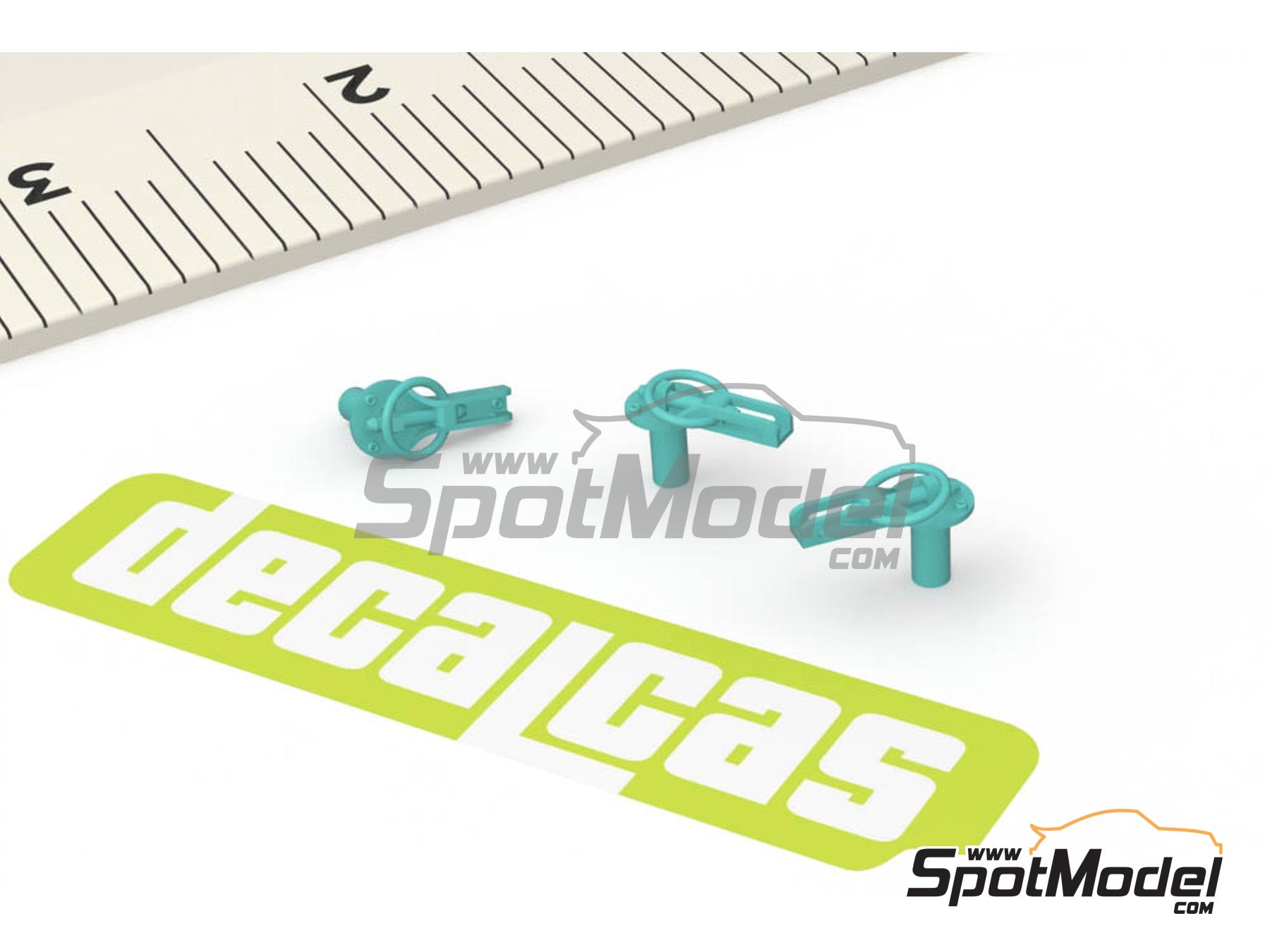 Image 4: Cierre de capot tipo 2 | Cierres de capot en escala 1/24 fabricado por Decalcas (ref. DCL-PAR064)