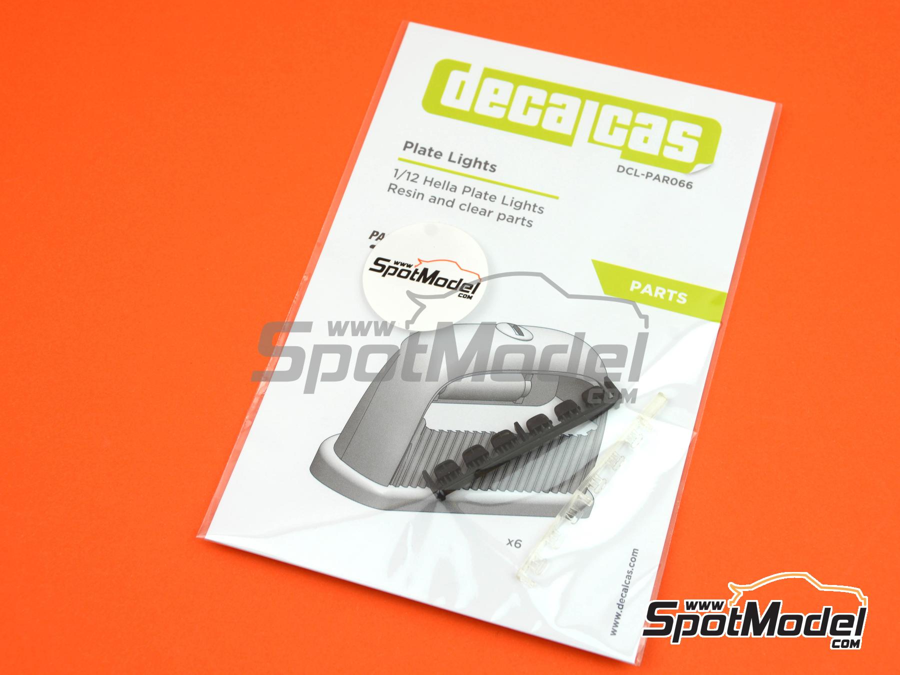 Image 6: Hella plate lights | Lights in 1/12 scale manufactured by Decalcas (ref.&nbsp;DCL-PAR066)