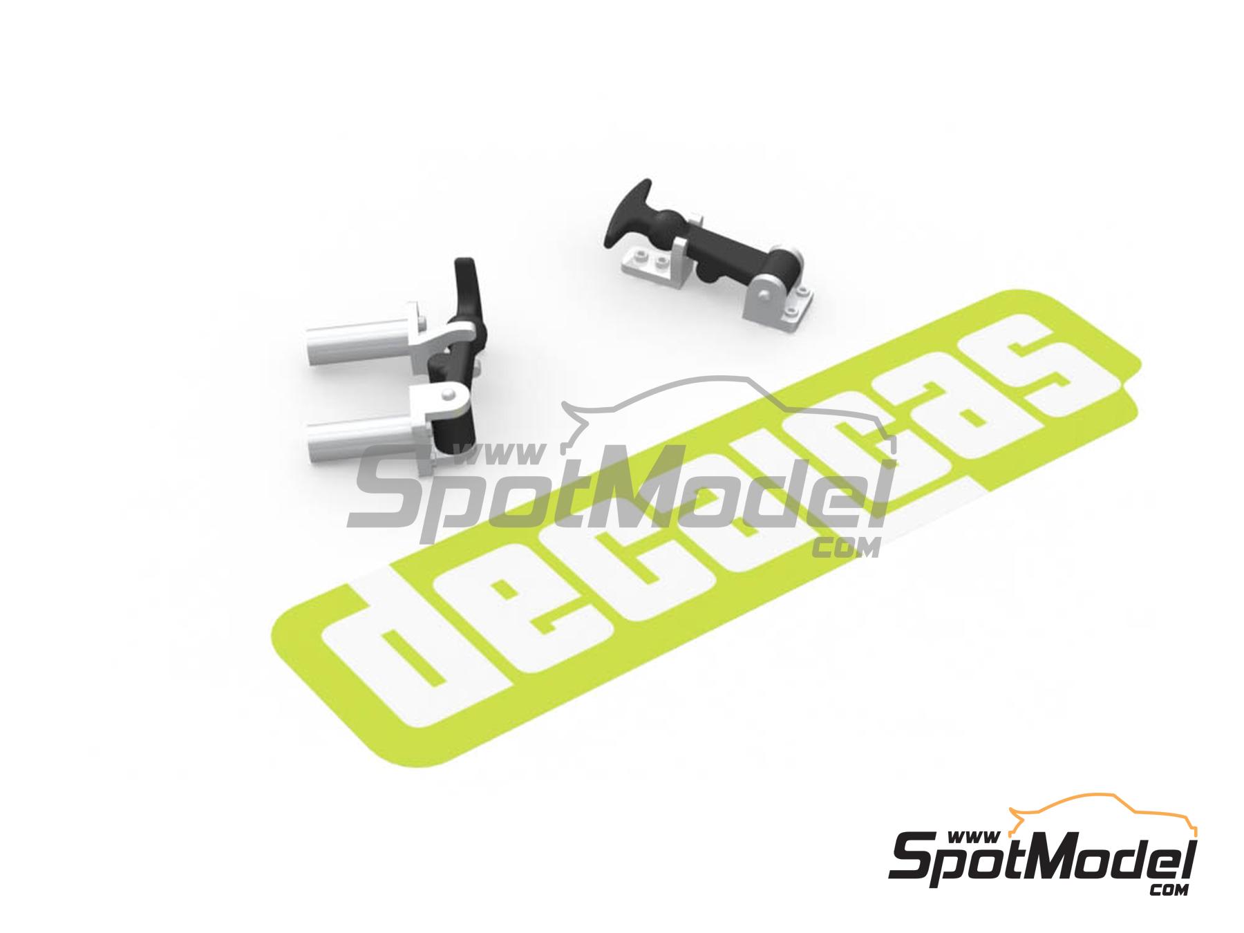 Image 3: Large Rubber bonnet hooks - Type 1 | Bonnet pins in 1/24 scale manufactured by Decalcas (ref.&nbsp;DCL-PAR069)