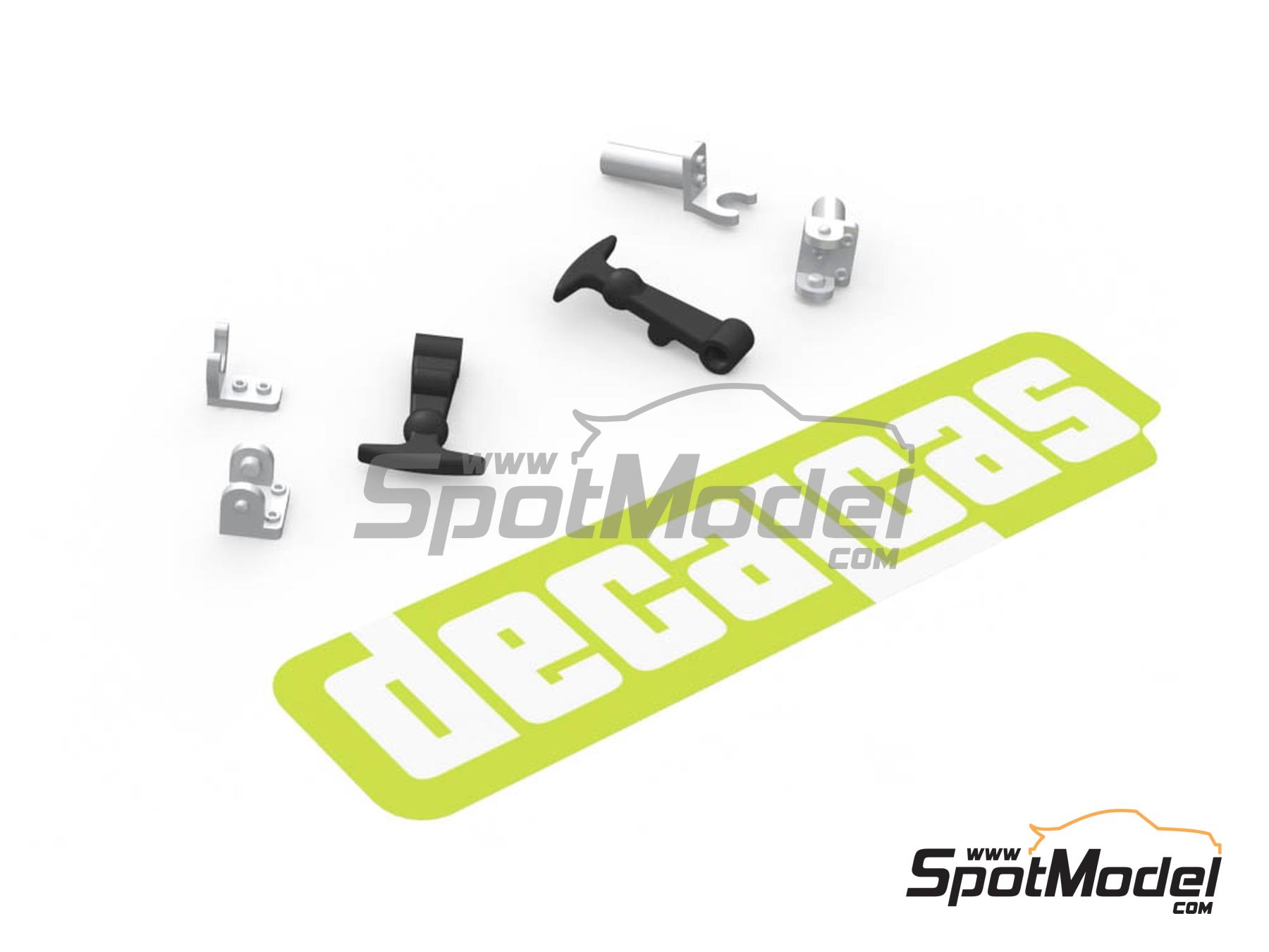 Image 6: Large Rubber bonnet hooks - Type 1 | Bonnet pins in 1/24 scale manufactured by Decalcas (ref.&nbsp;DCL-PAR069)