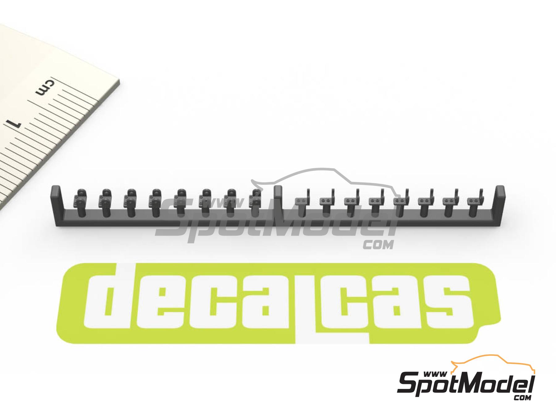 Image 8: Large Rubber bonnet hooks - Type 1 | Bonnet pins in 1/24 scale manufactured by Decalcas (ref.&nbsp;DCL-PAR069)