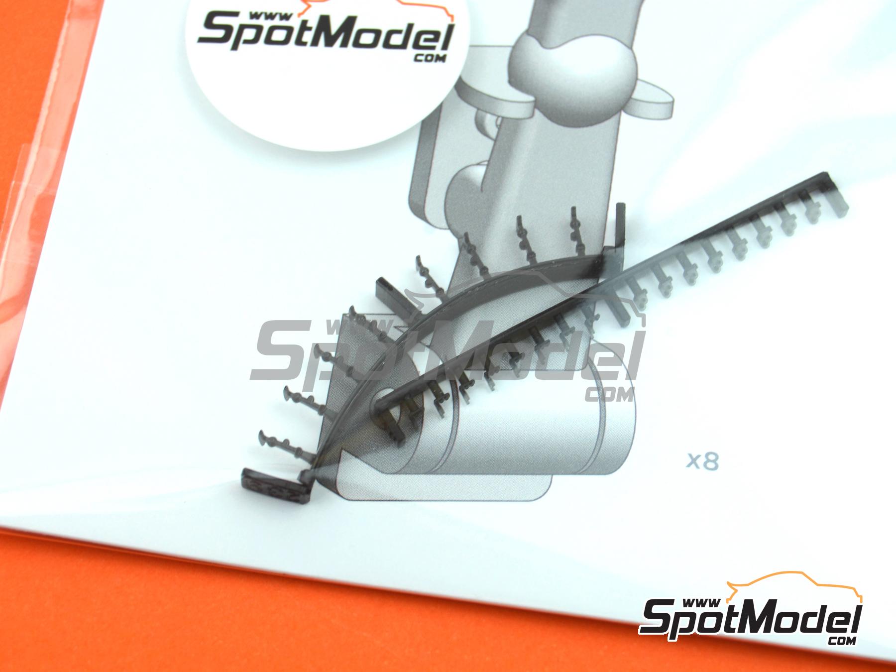 Image 15: Large Rubber bonnet hooks - Type 1 | Bonnet pins in 1/24 scale manufactured by Decalcas (ref.&nbsp;DCL-PAR069)