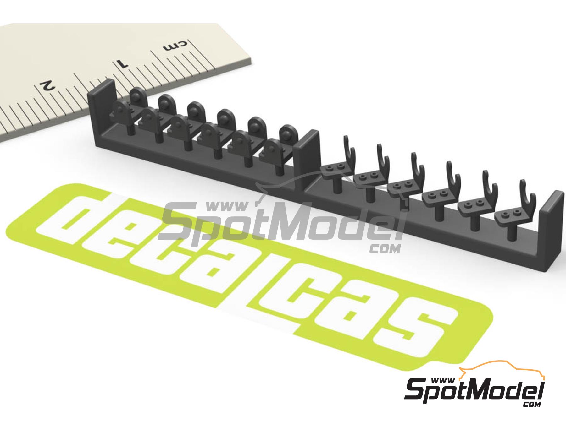 Image 7: Large Rubber bonnet hooks - Type 1 | Bonnet pins in 1/12 scale manufactured by Decalcas (ref.&nbsp;DCL-PAR070)