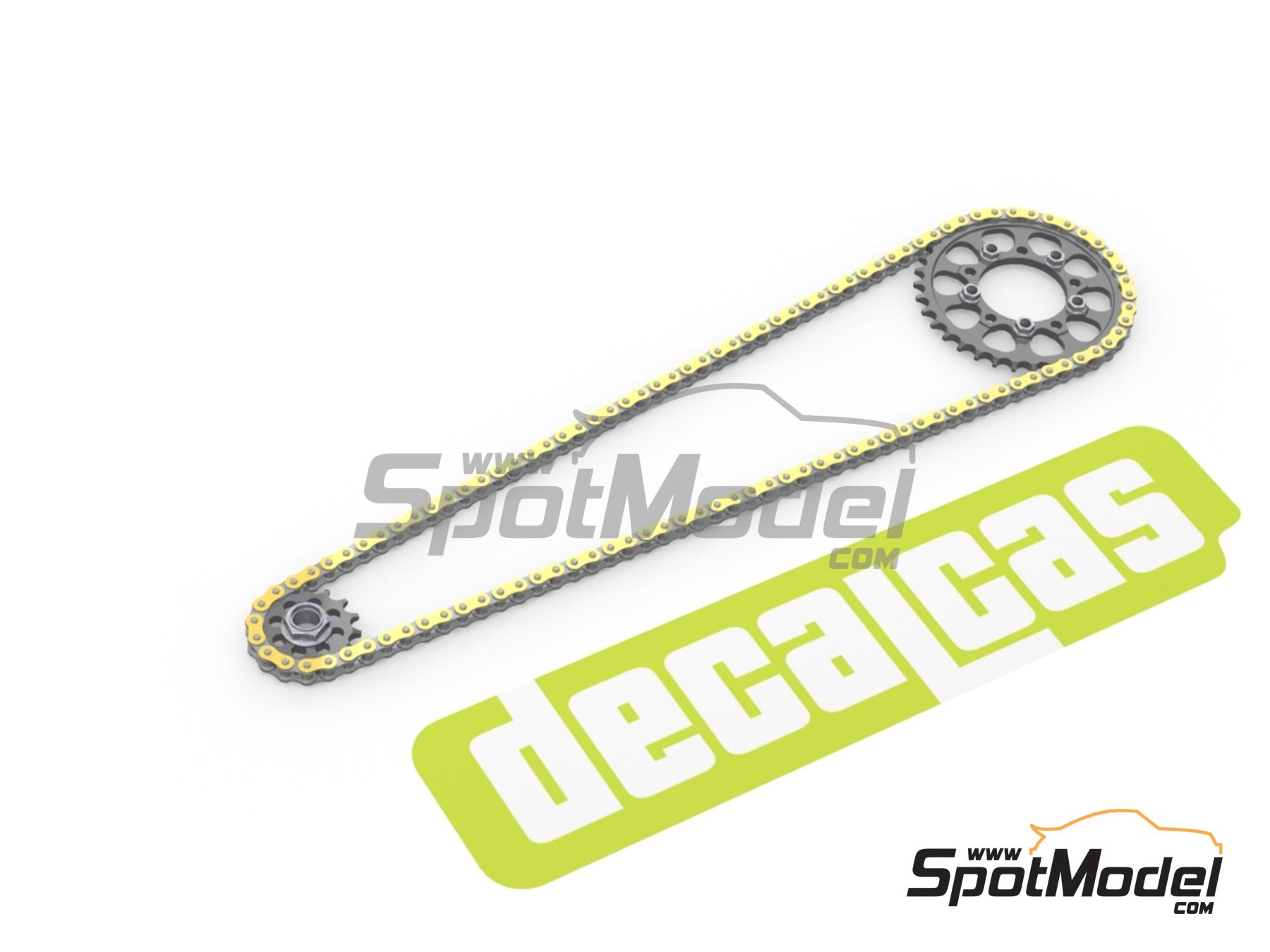 Image 3: Suzuki GSX-RR | Chain set in 1/12 scale manufactured by Decalcas (ref.&nbsp;DCL-PAR071)