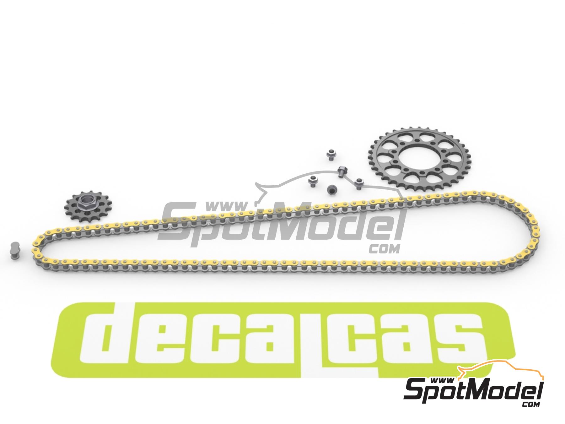 Image 5: Suzuki GSX-RR | Chain set in 1/12 scale manufactured by Decalcas (ref.&nbsp;DCL-PAR071)