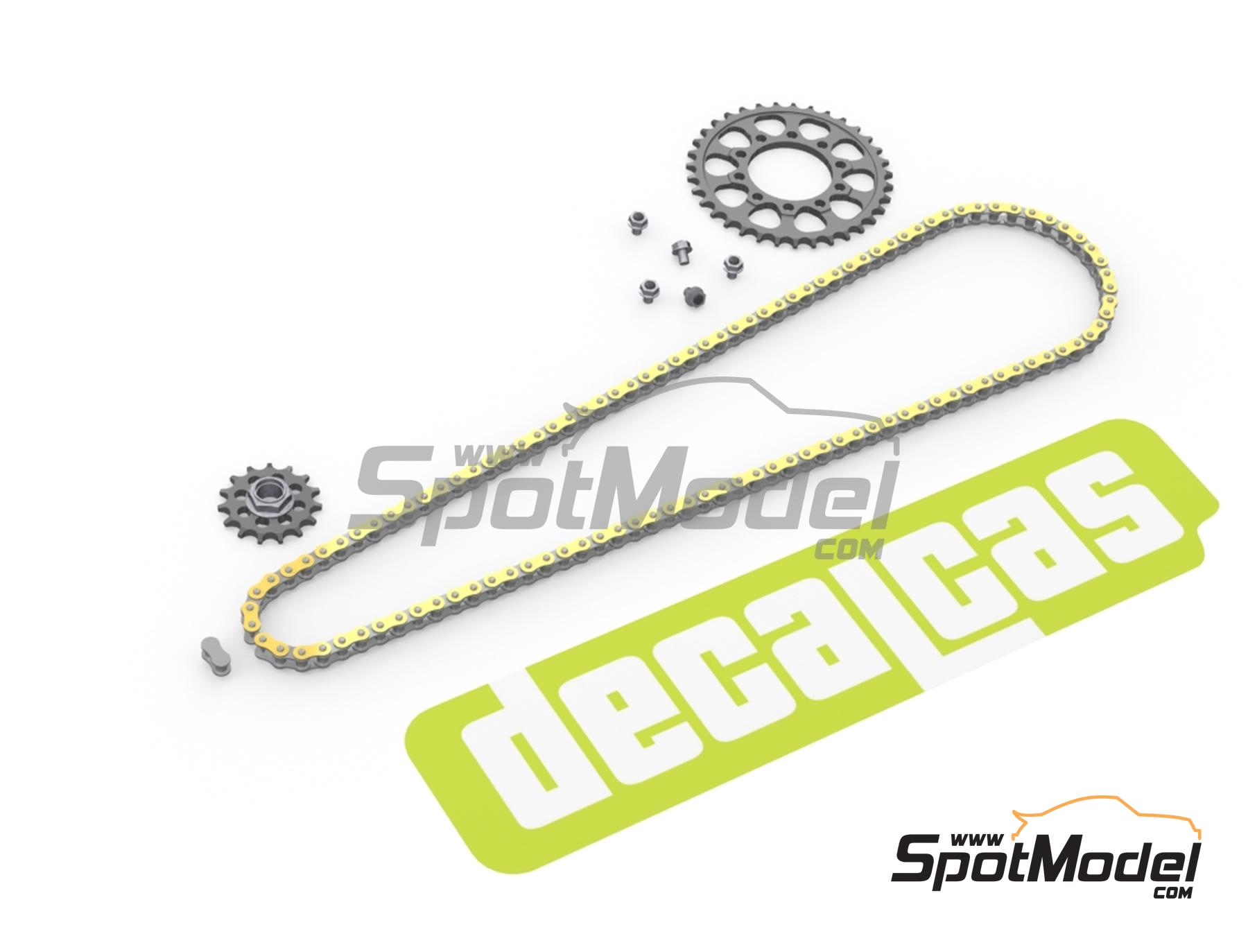 Image 6: Suzuki GSX-RR | Chain set in 1/12 scale manufactured by Decalcas (ref.&nbsp;DCL-PAR071)