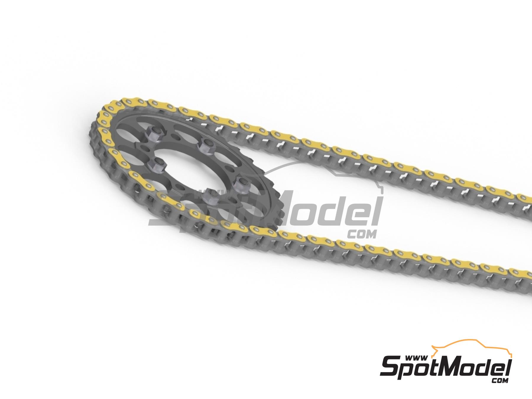 Image 7: Suzuki GSX-RR | Chain set in 1/12 scale manufactured by Decalcas (ref.&nbsp;DCL-PAR071)