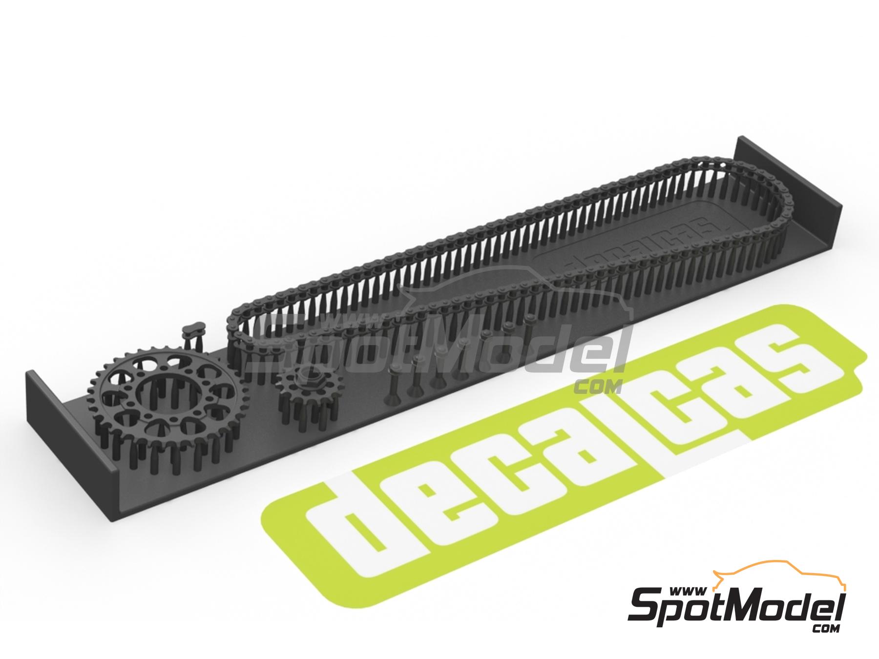 Image 10: Suzuki GSX-RR | Chain set in 1/12 scale manufactured by Decalcas (ref.&nbsp;DCL-PAR071)