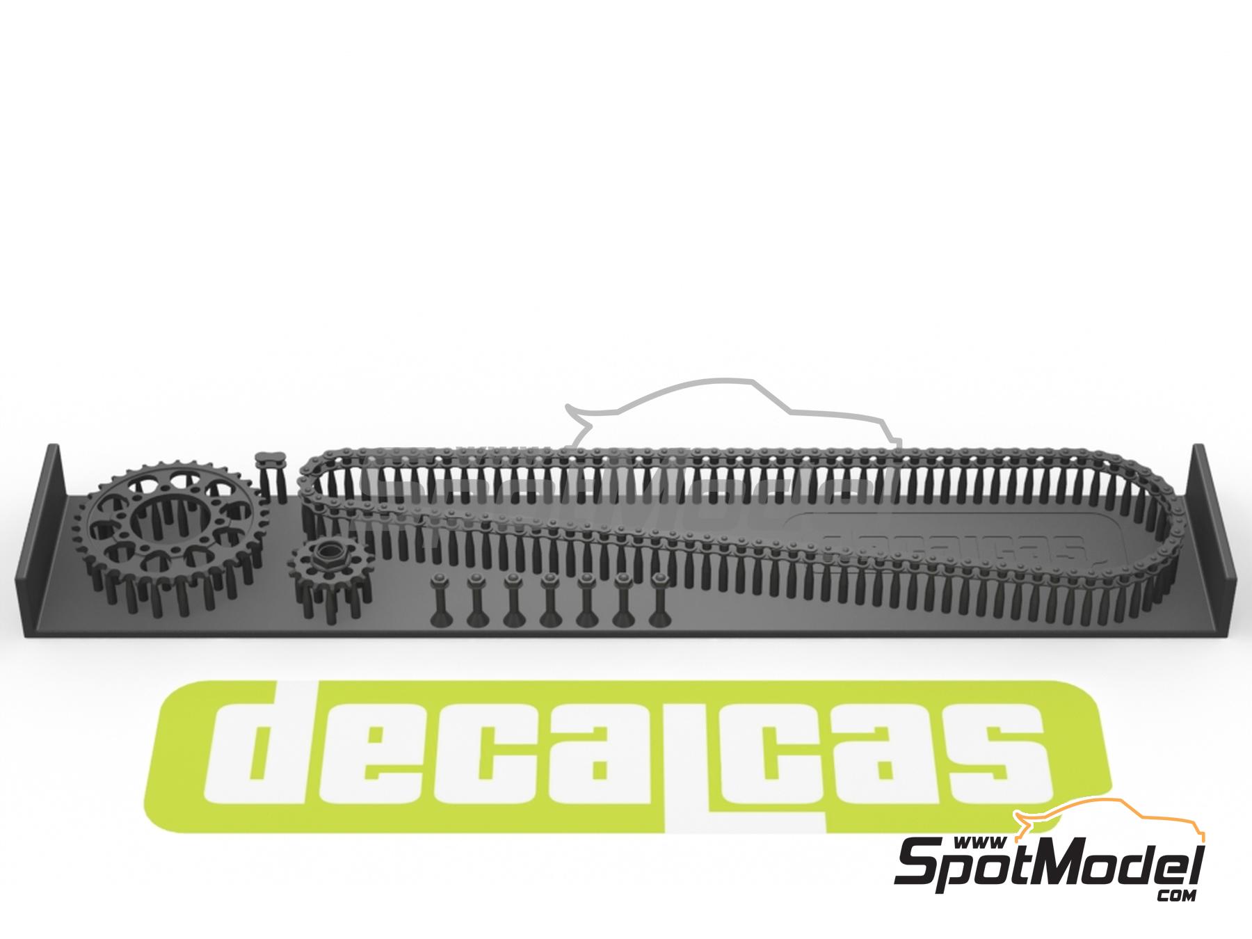 Image 11: Suzuki GSX-RR | Chain set in 1/12 scale manufactured by Decalcas (ref.&nbsp;DCL-PAR071)